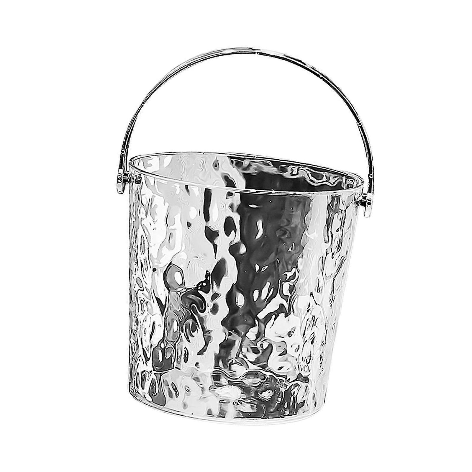 Ice Bucket Beverage Cooling Bucket with Handle Multipurpose Beverage Tub for