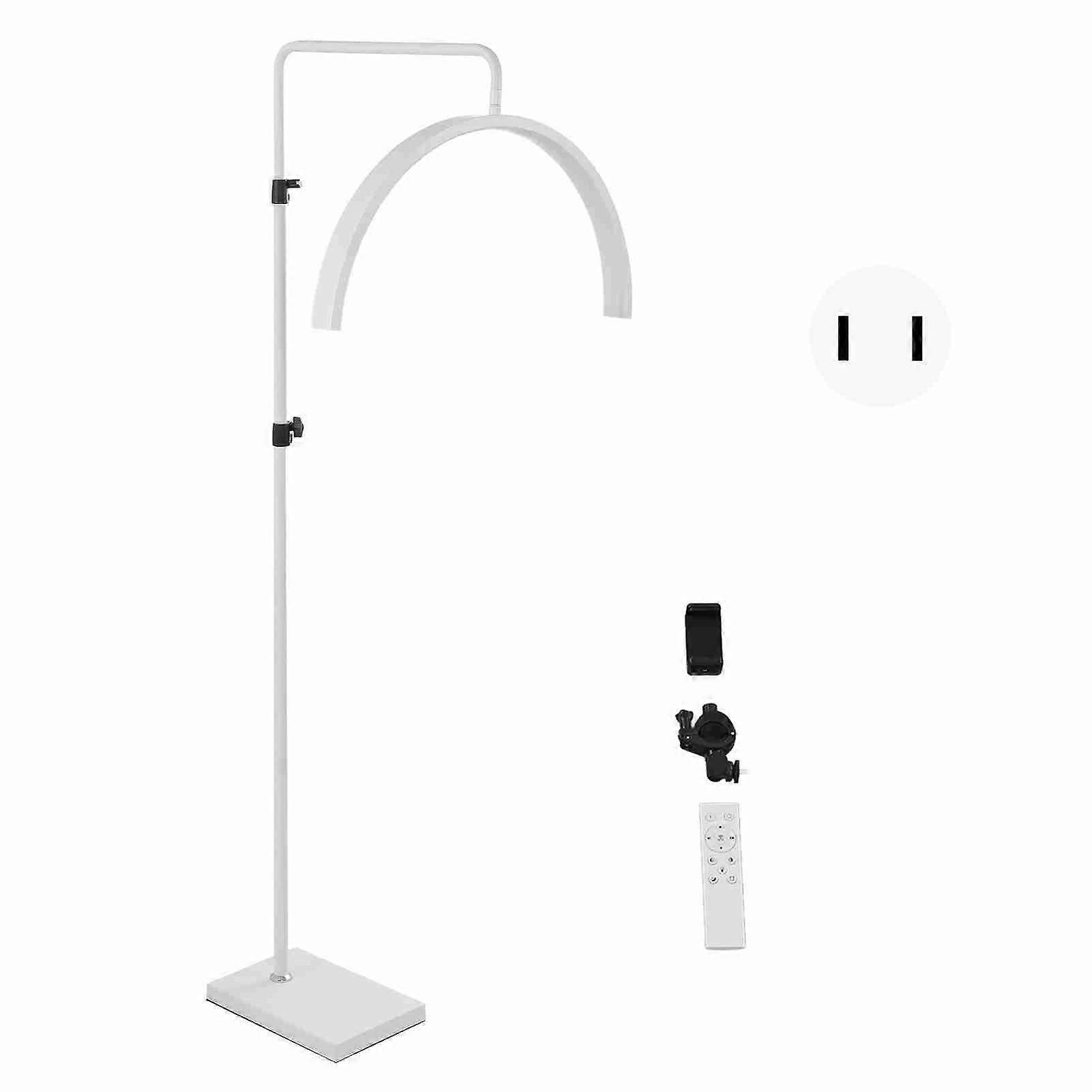 Adjustable Half Moon LED Floor Light - Perfect for Makeup, Lash Extensions, and Spa Use