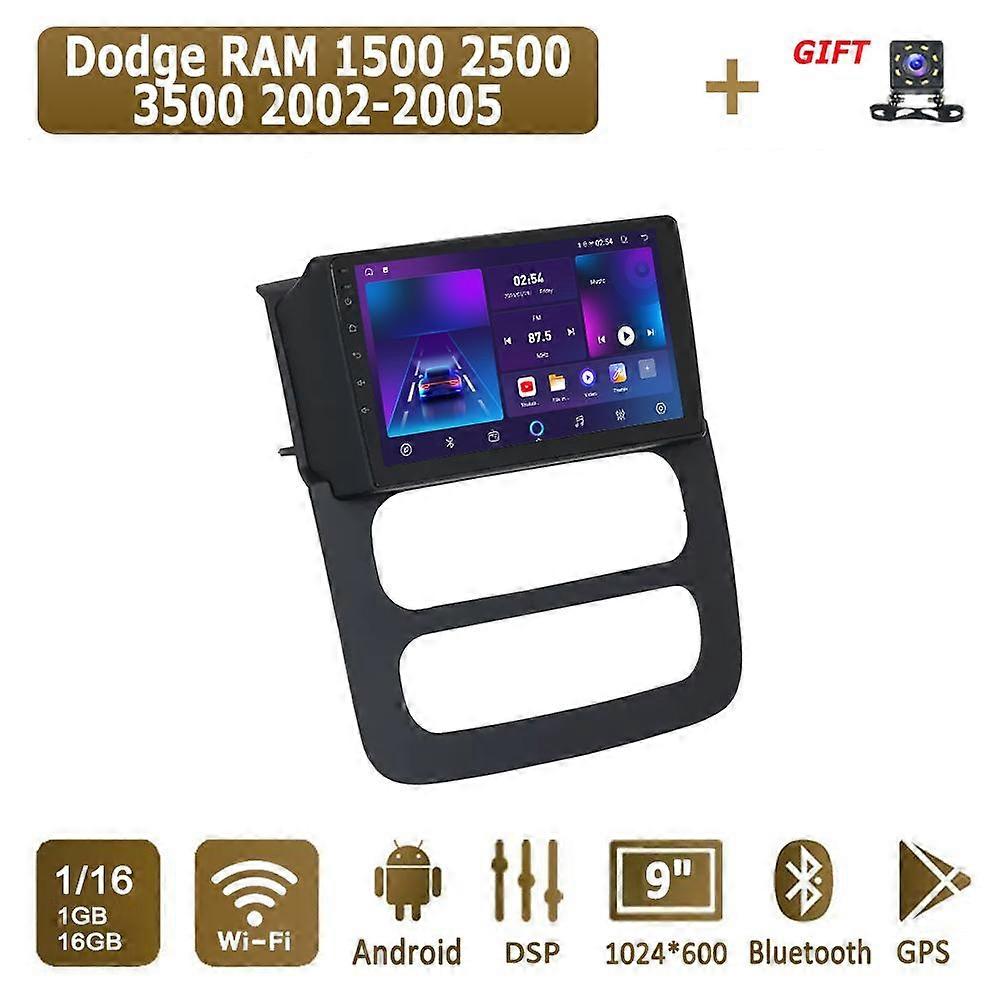 Android Carplay Car Radio For Dodge RAM 1500 2500 3500 2002-2005 Multimedia Player Head Unit Stereo GPS Navigation BT WIFI 2+32GB