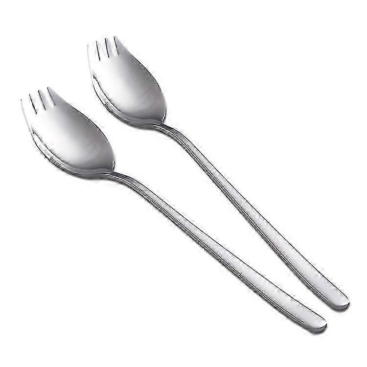 Stainless Steel Camping Flatware Set - Long Handle for Hiking, BBQ (3pcs)