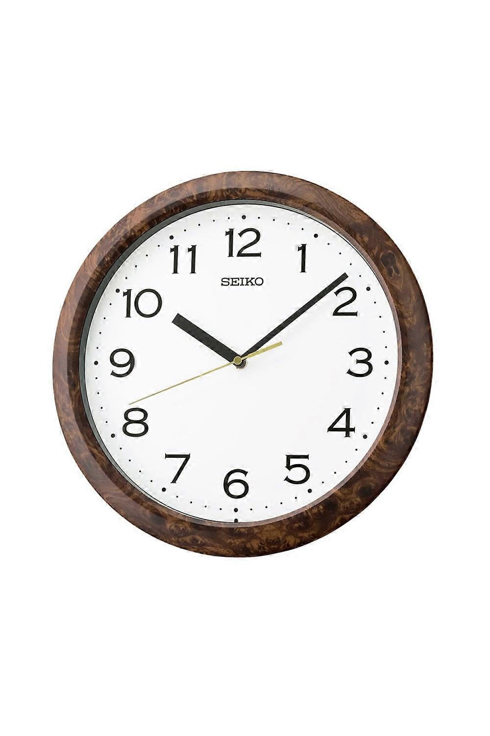 Seiko Timeless Dark Brown 32cm Wall Clock QHA014B