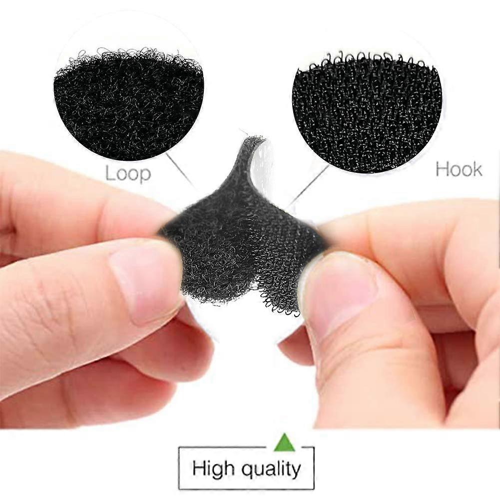 1000pcs 20mm Self Adhesive Hook and Loop Dots Waterproof DIY Movable Backing Fastening Tape Double Sided Sticky