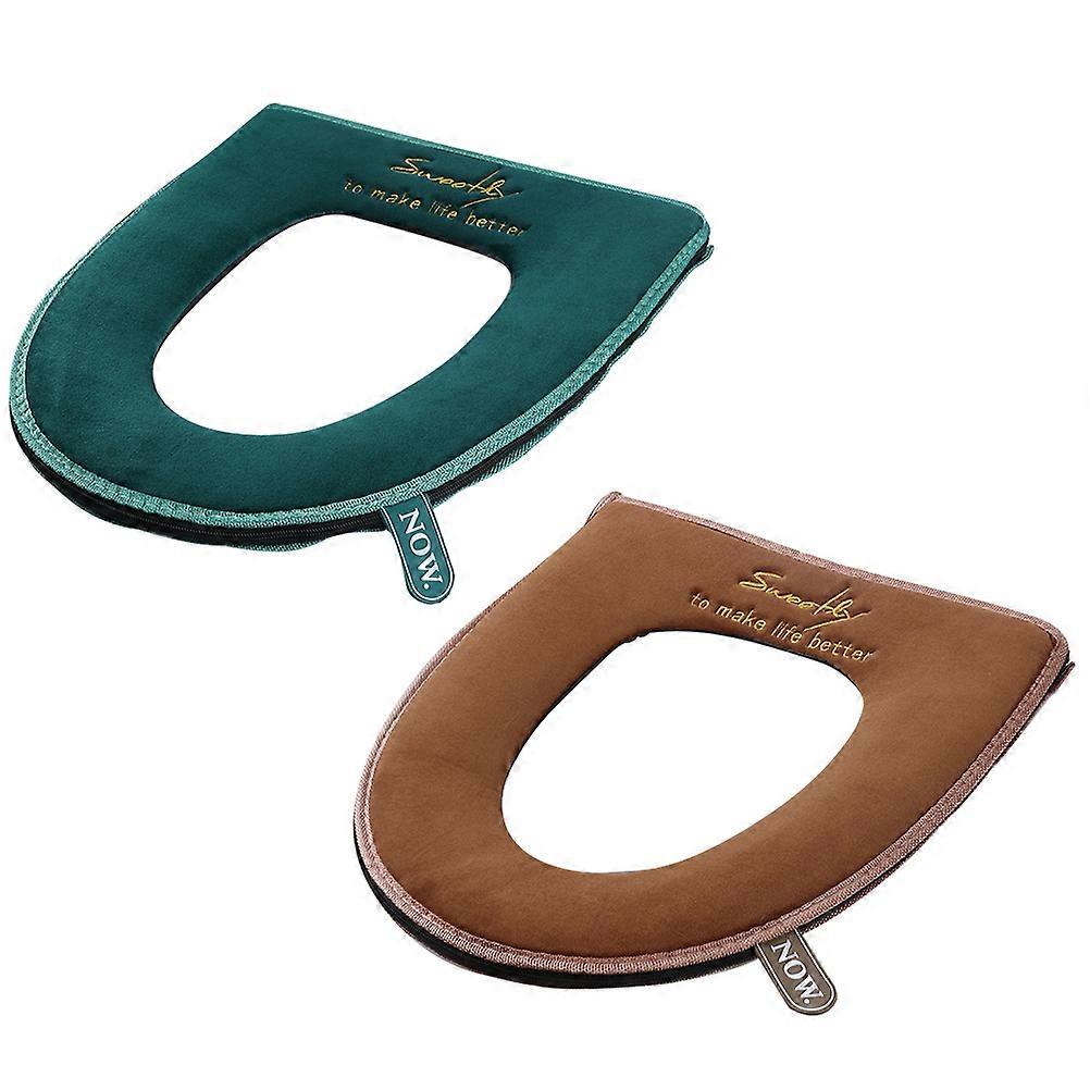 Comfortable Toilet Seat Warmer Pad, Reusable Cushion with Convenient Zipper Design