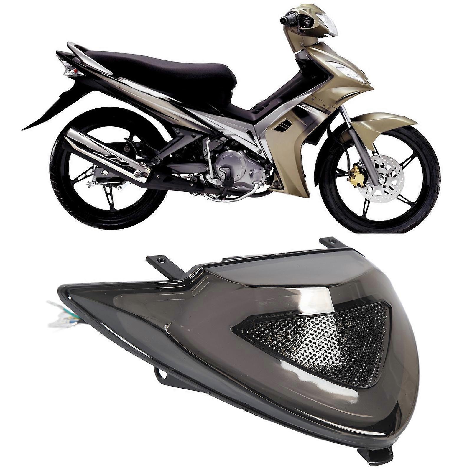 DC12V Motorcycle Tail Light Brake Turn Signal Lamp Smoky Color Remote Control Dimming Fit for LC135 V1 