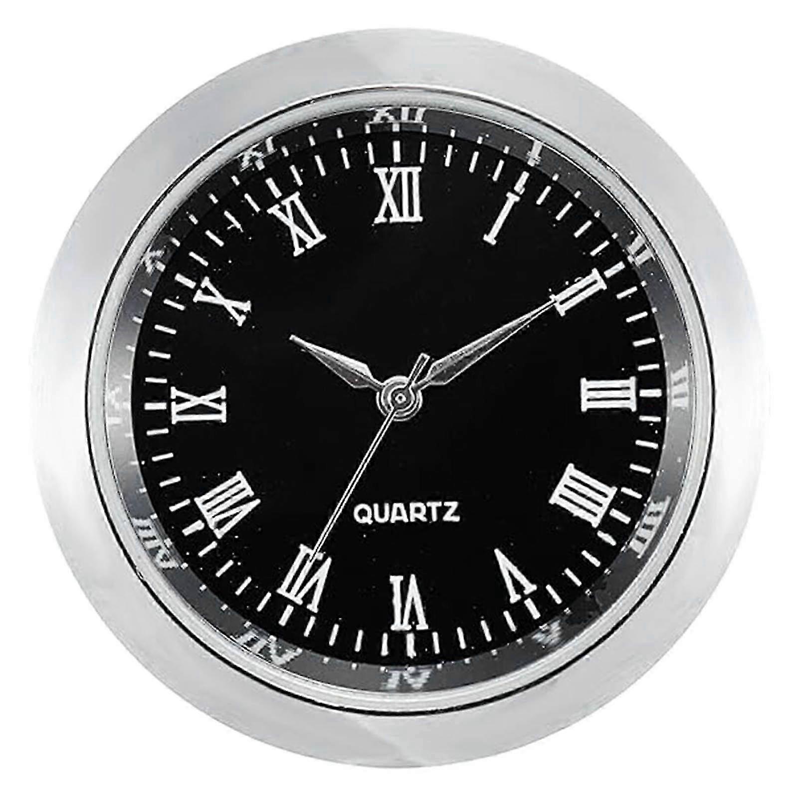 36mm Clock Insert Movement Round Clock Head Inlaid Time Display for Crafting Decorating Edition 0618