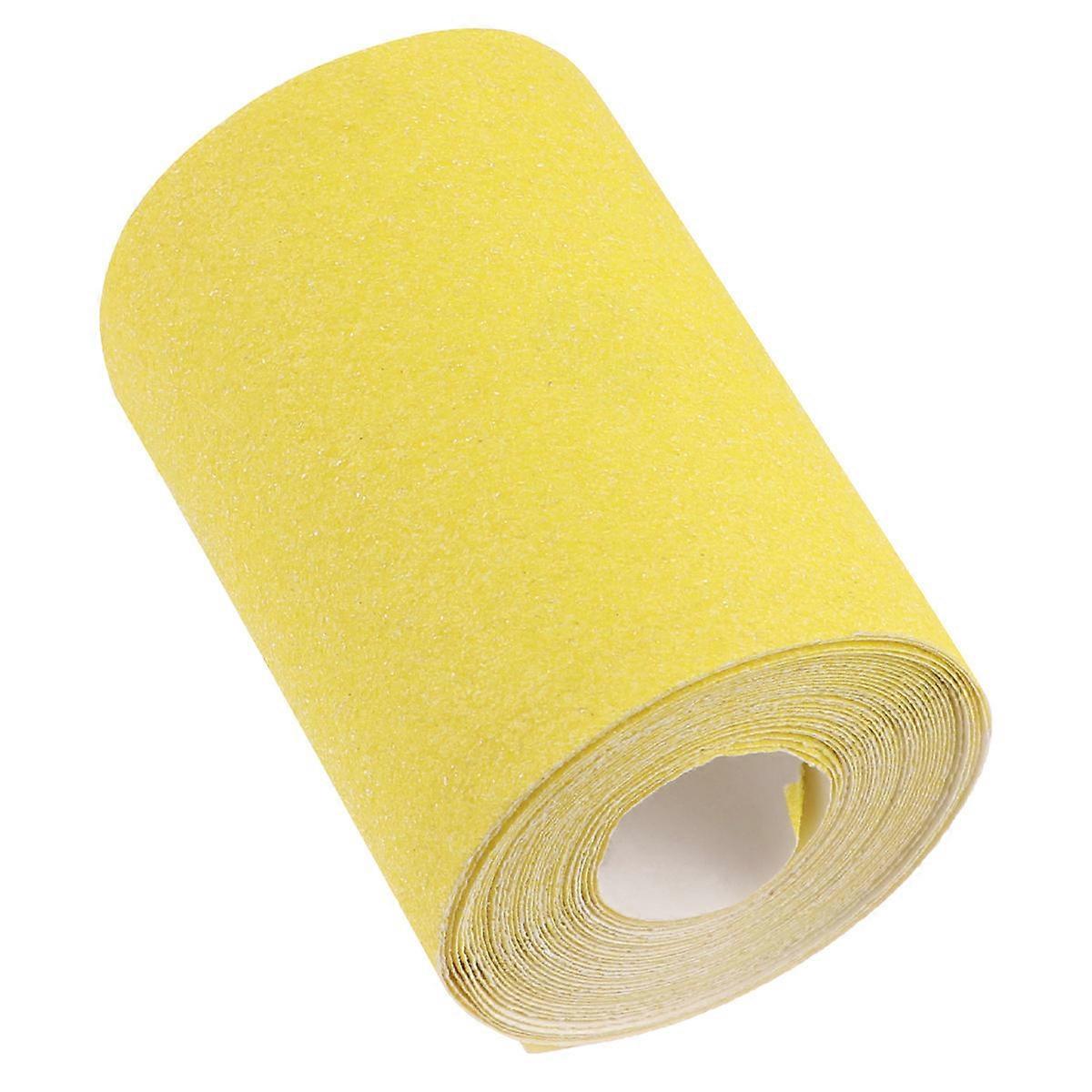 Sandpaper Roll Flocking Sandpaper Roll Buffing for Woodworking Metal Polishing 180 Mesh Yellow 1Pack
