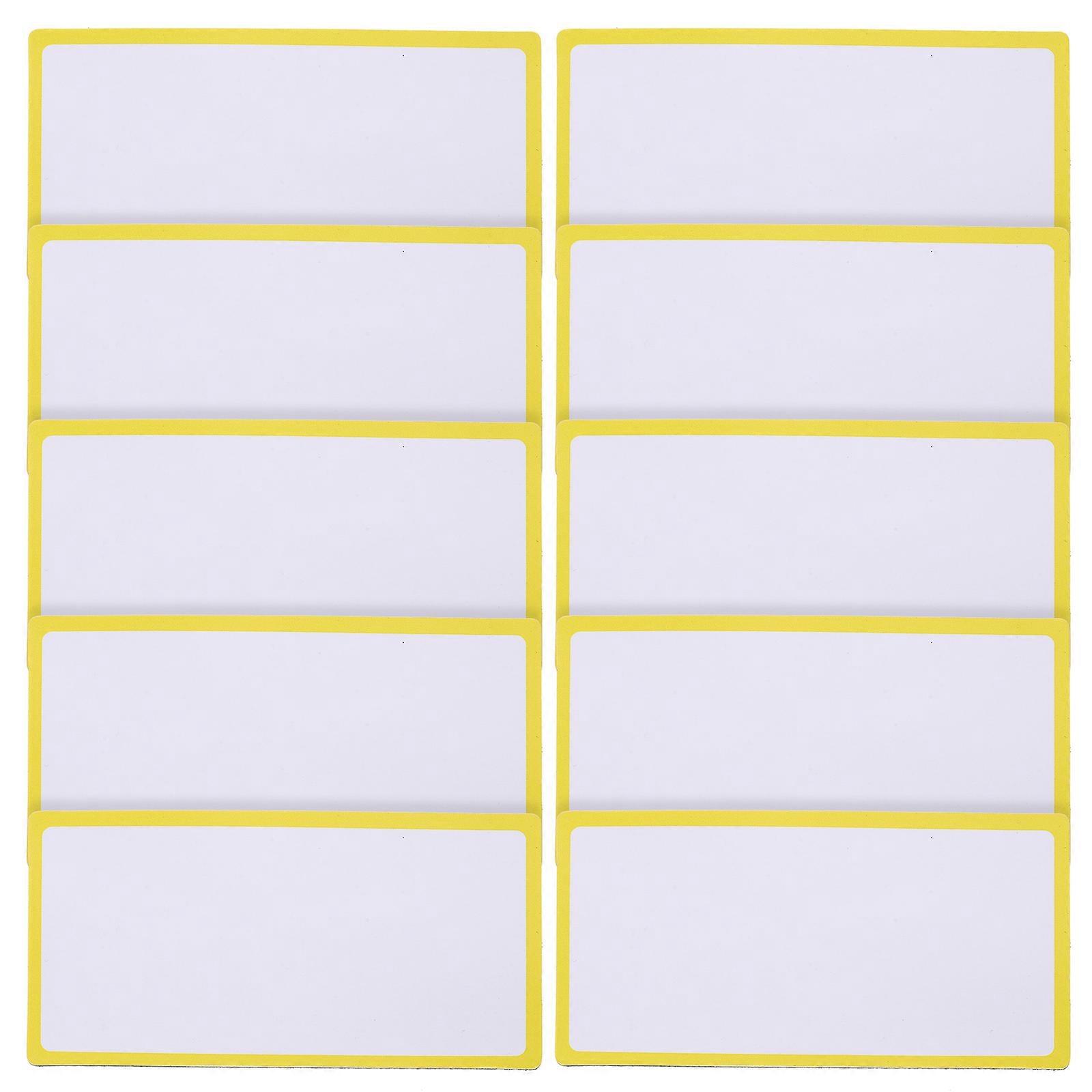 Reusable Classroom Magnetic Labels Nameplate Magnets Office Use Soft Magnet Identifying Items 10Pack