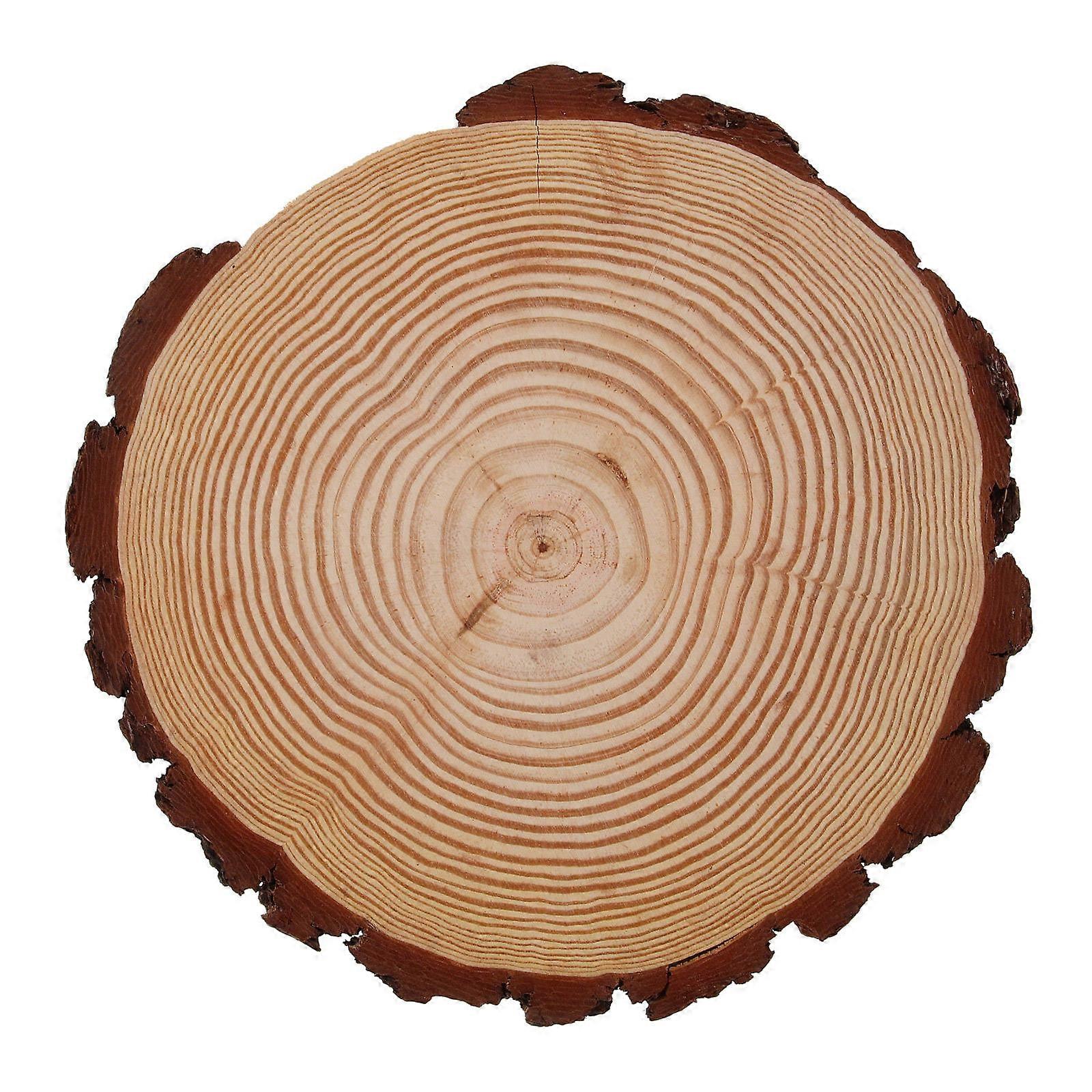 Wood Centerpieces For Tables Garden Ornaments Outdoor Wood Stepping Log Beige Natural Style 1Set