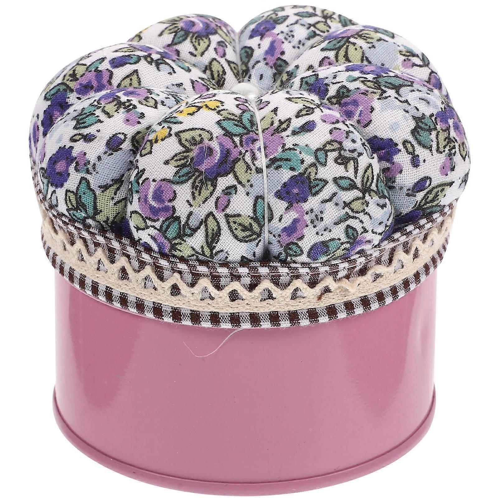 Glass Ball Head Pin Holder Storage Box for Sewing Supplies, Decorative Pin Cushion for Home DIY Crafts, Lightweight and Durable, Easy to Carry for
