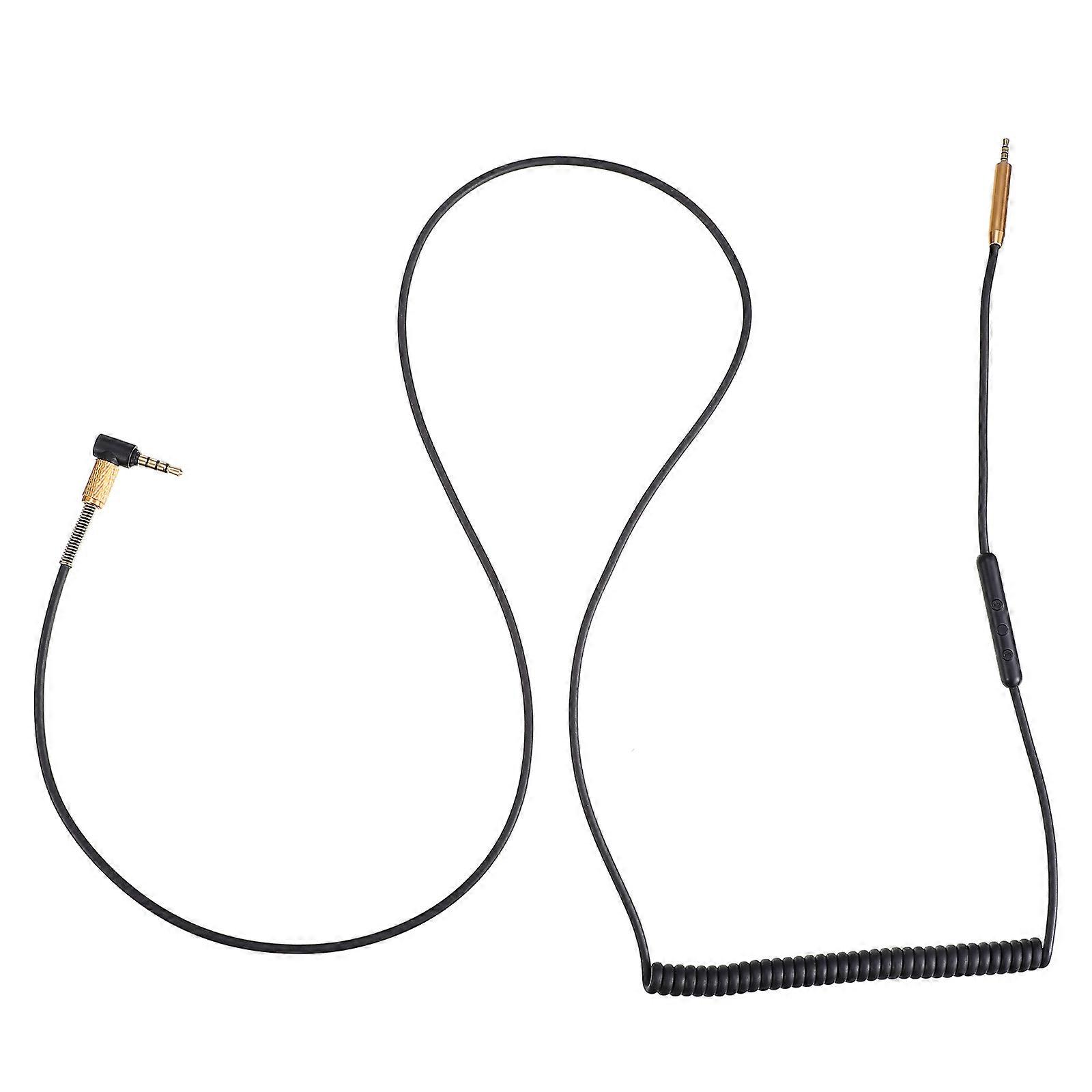 Wired Headphone Audio Cable with Control Spring Wire Compatible with QC25 J55 J88