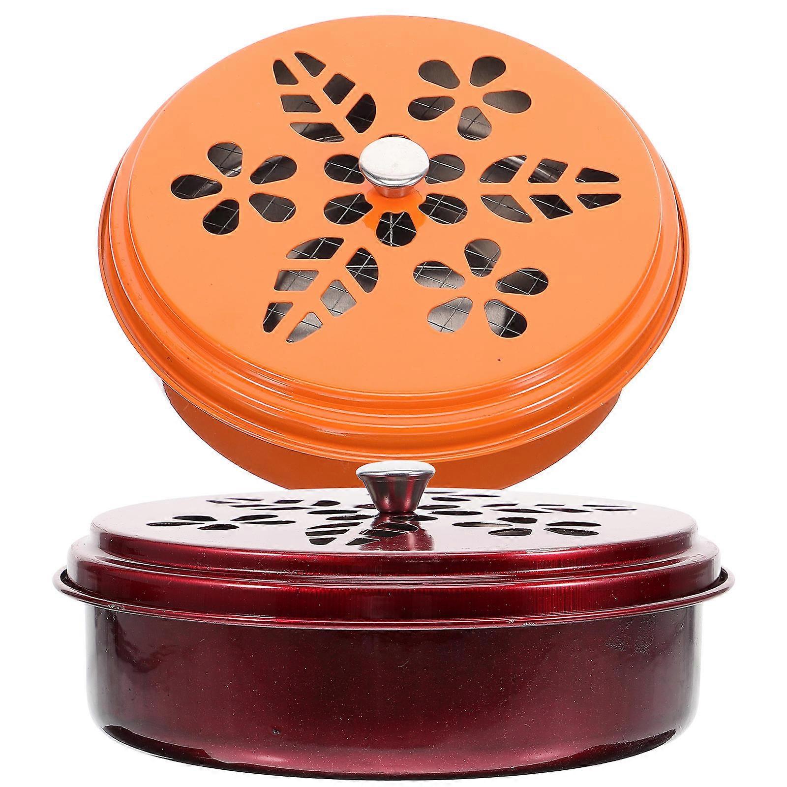 Brûleur d’encens Forme Disque Résistance aux intempéries pour maison de thé 2Pcs