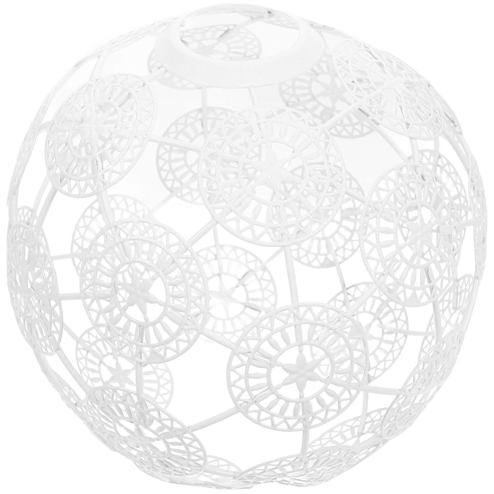 Football Themed Iron Art Pendant Light Shade – Decorative Metal Lampshade with Unique Perforated Design for Cozy Atmosphere in Living Room, Bar & More
