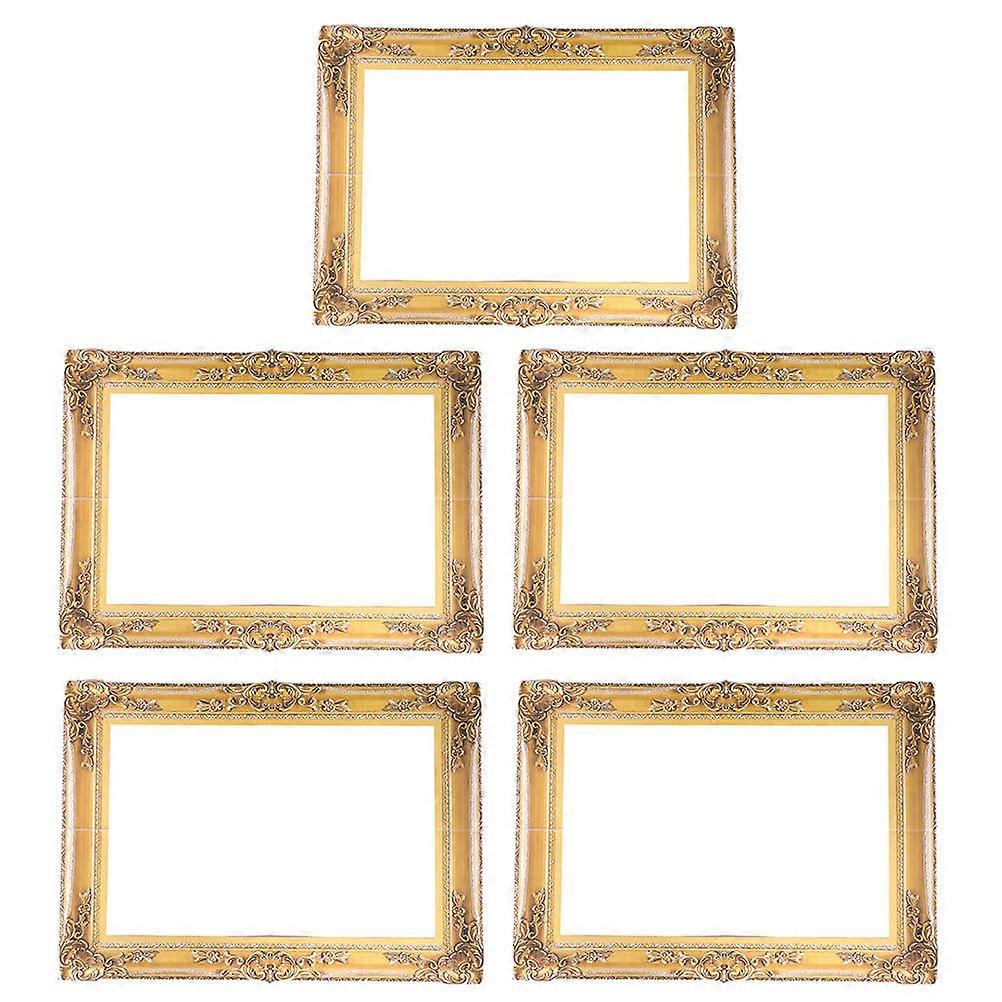 5pcs Elegant Paper Photo Frame Props DIY Decorative Frames