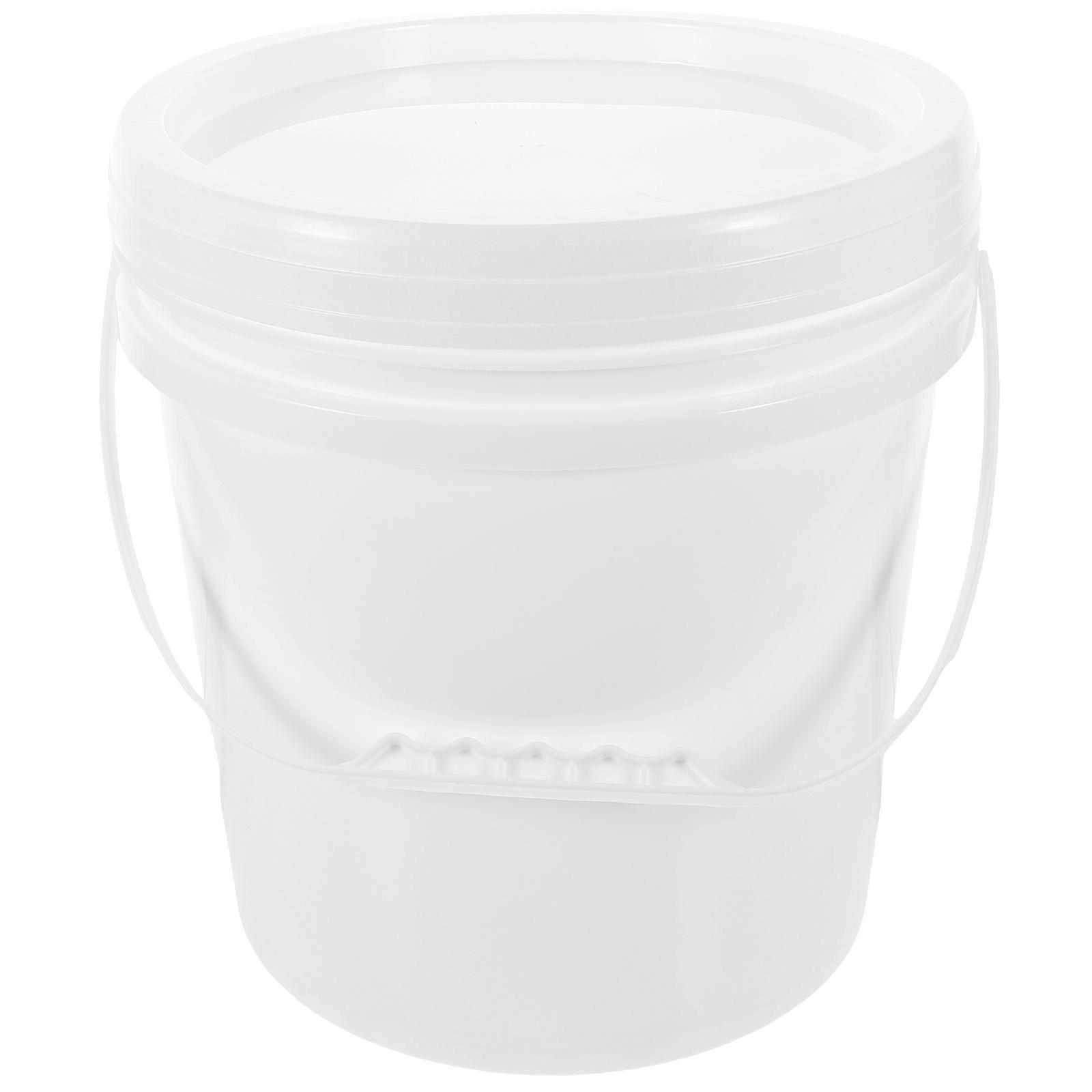 Plastic Paint Can Refillable Paint Bucket With Self-Contained Lid For Household Use 10L 1Set
