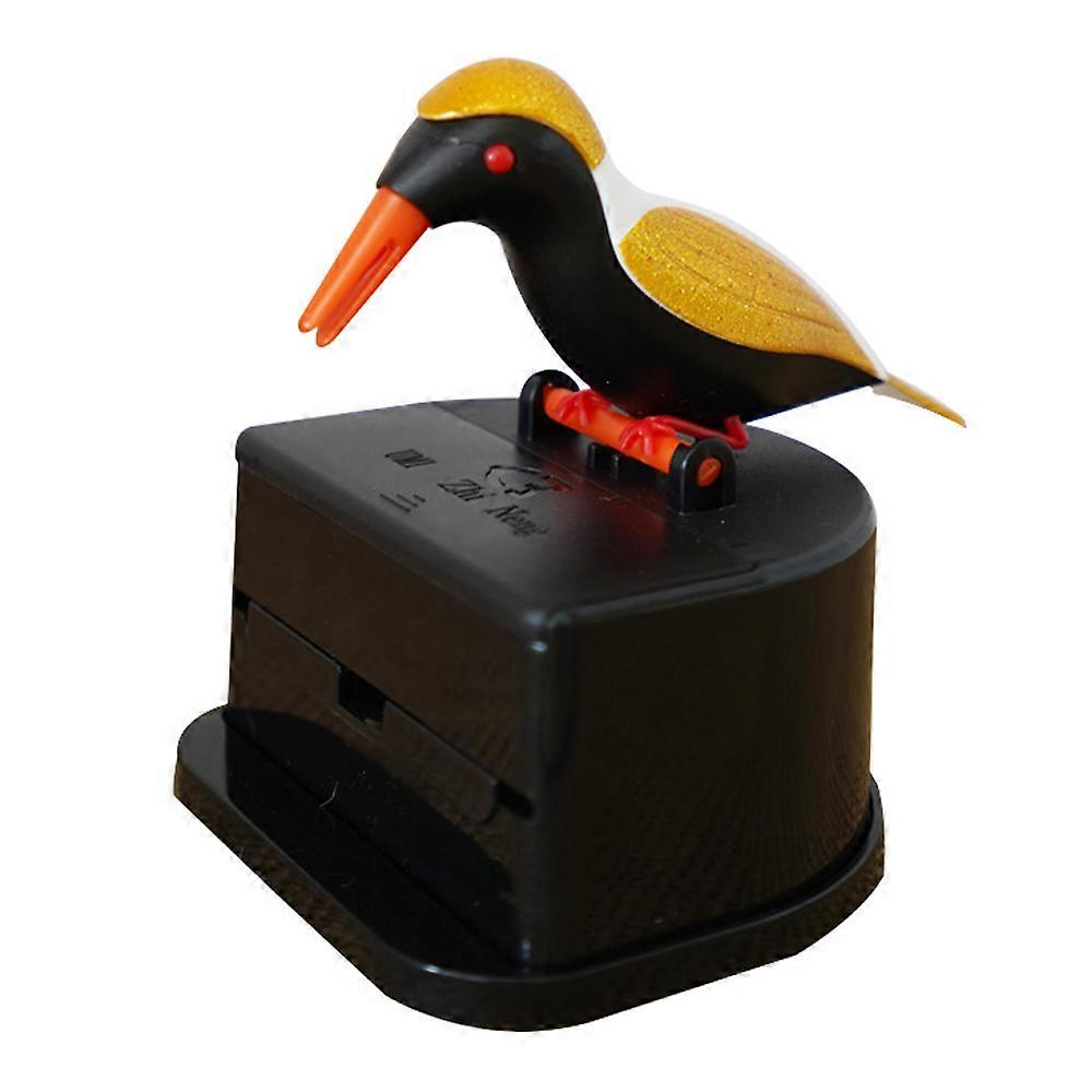 Small bird toothpick dispenser, creative press-type toothpick holder