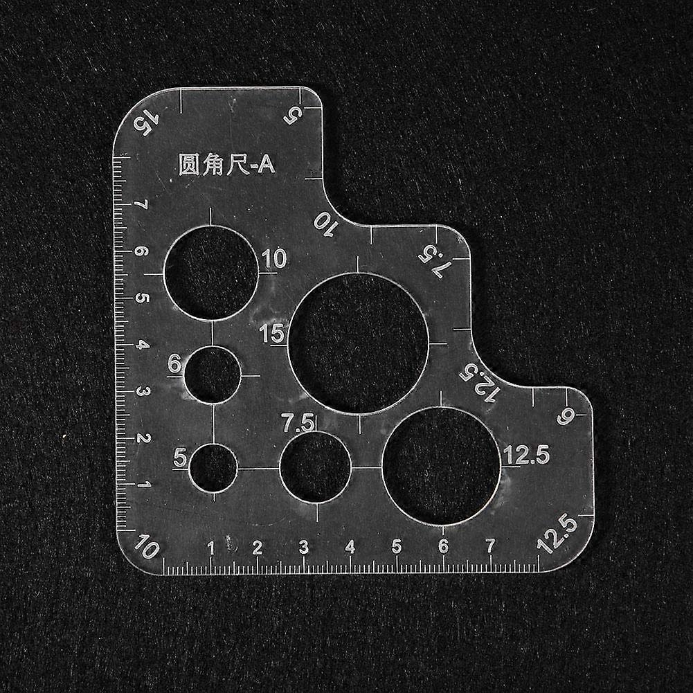 Acrylic Leather Stitching Hole Template Ruler with Dot Grid for Precise Marking
