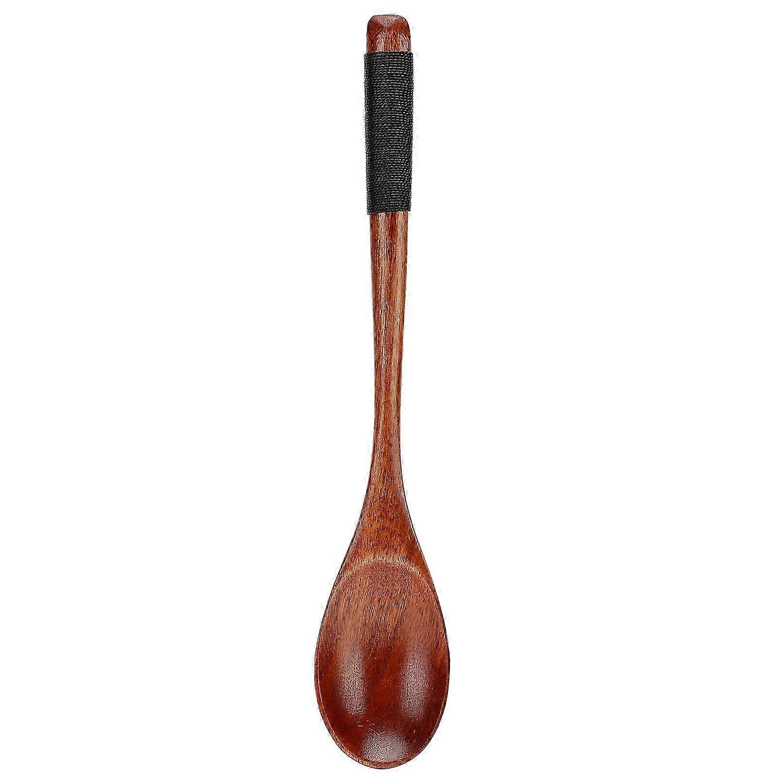 Japanese-Style Wooden Soup Spoon Designed for Various Kitchen Tableware Use