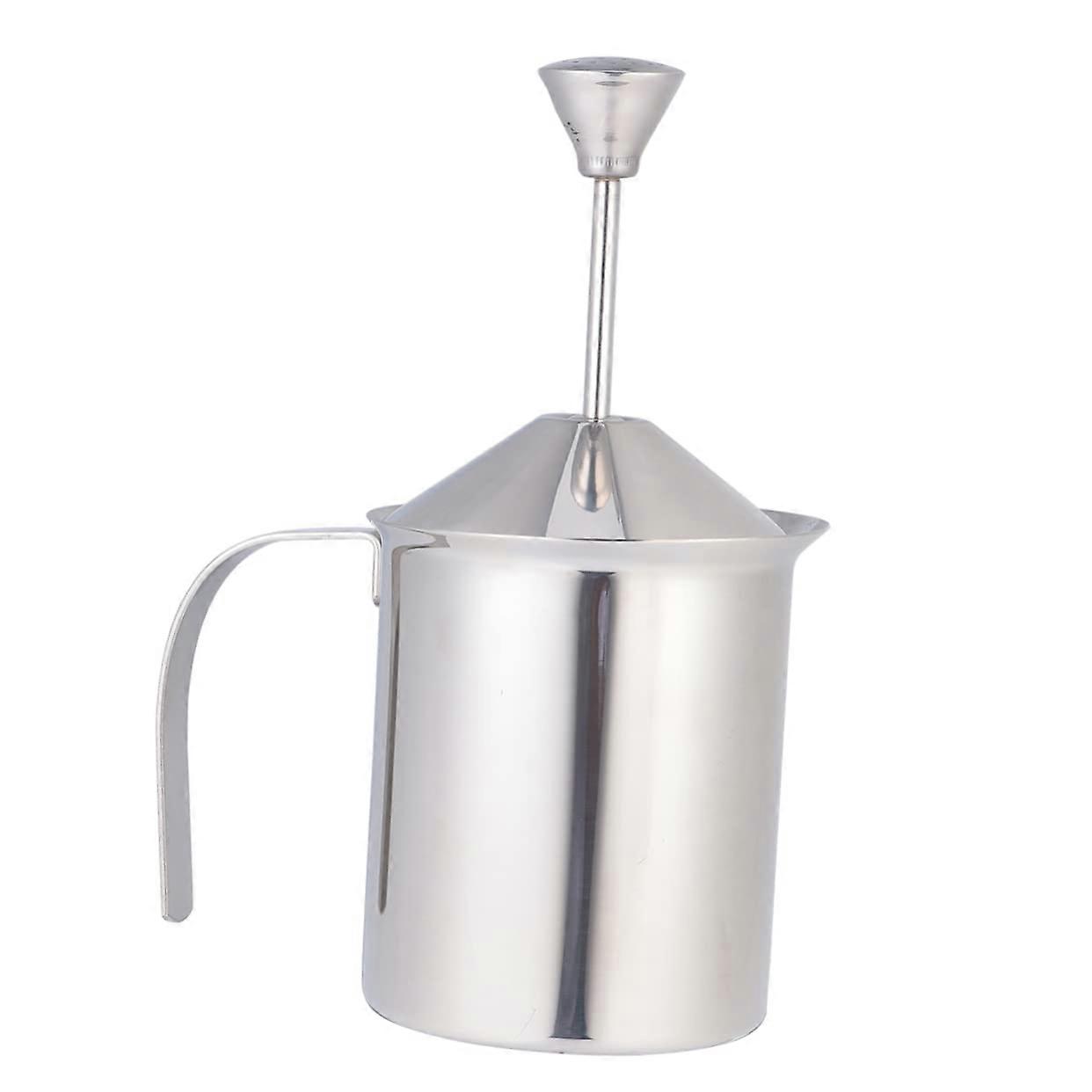 Milk Frother and Coffee Whisker - Silver Milk Mixer for Lattes, Oat and Nut Milk, Baby and Latte Cups