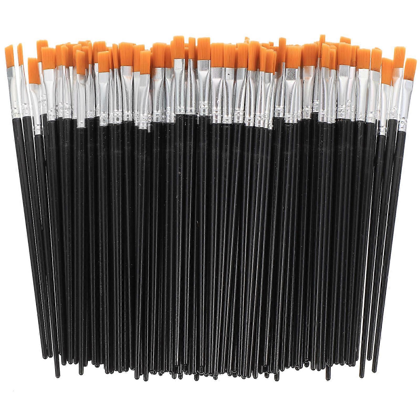 Flat Tip Painting Brush Acrylic Painting Art Students 6.7X0.3X0.2in 200Pack