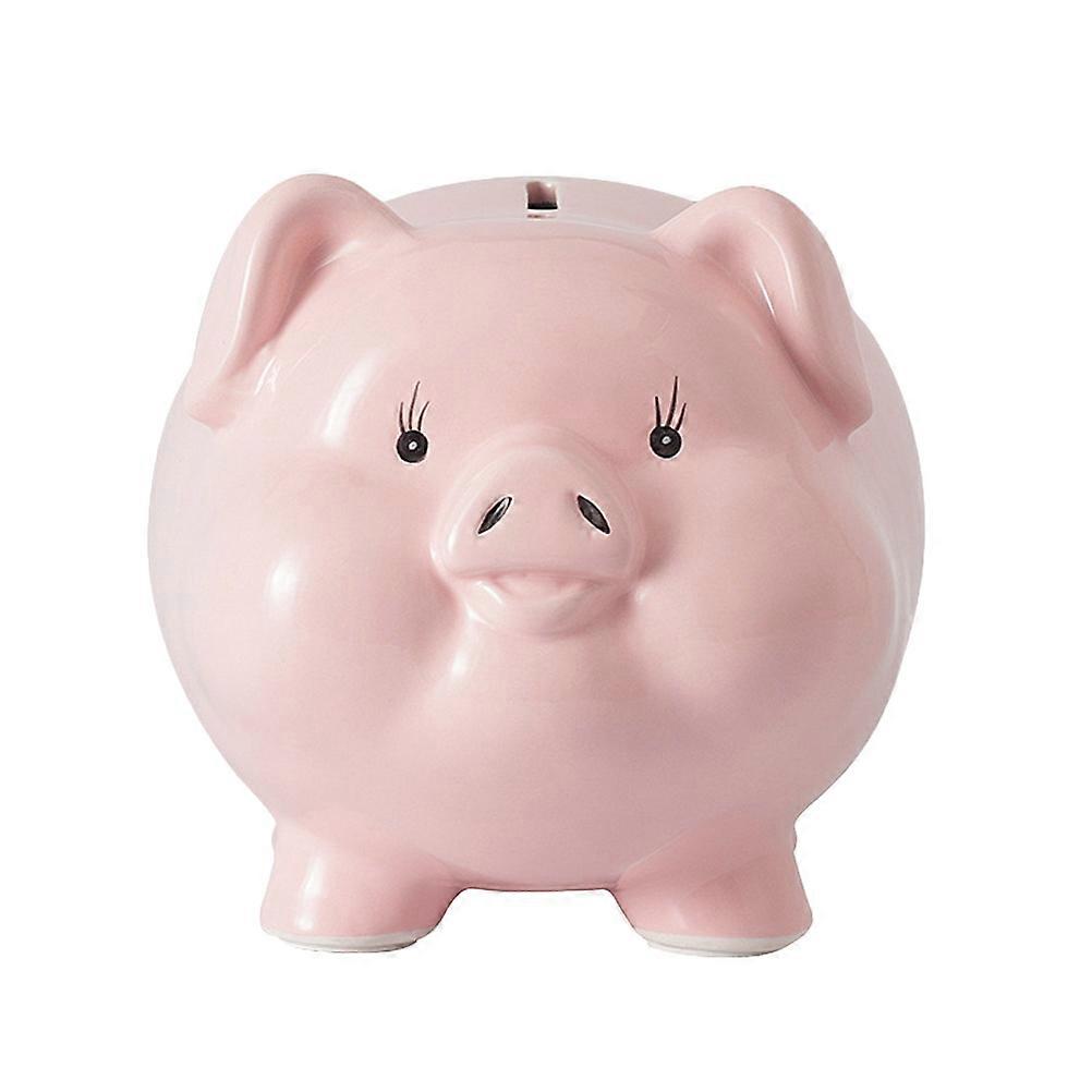 Creative Pig Saving Box Ceramic Material For Childs Room Gift 1Pcs