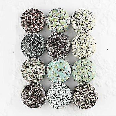 New Mini Elegant Flower Tin Box DIY Candle Jar Balm Round Empty Container