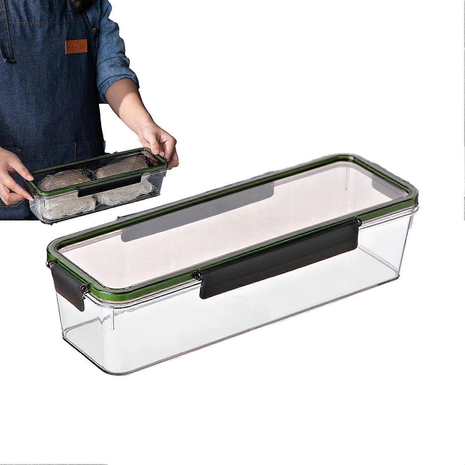 Spaghetti Pasta Container, Airtight Pasta Container, Transparent Pasta Canister Food Storage Box, Food Storage Box with Locking Lid, Large Capacity.