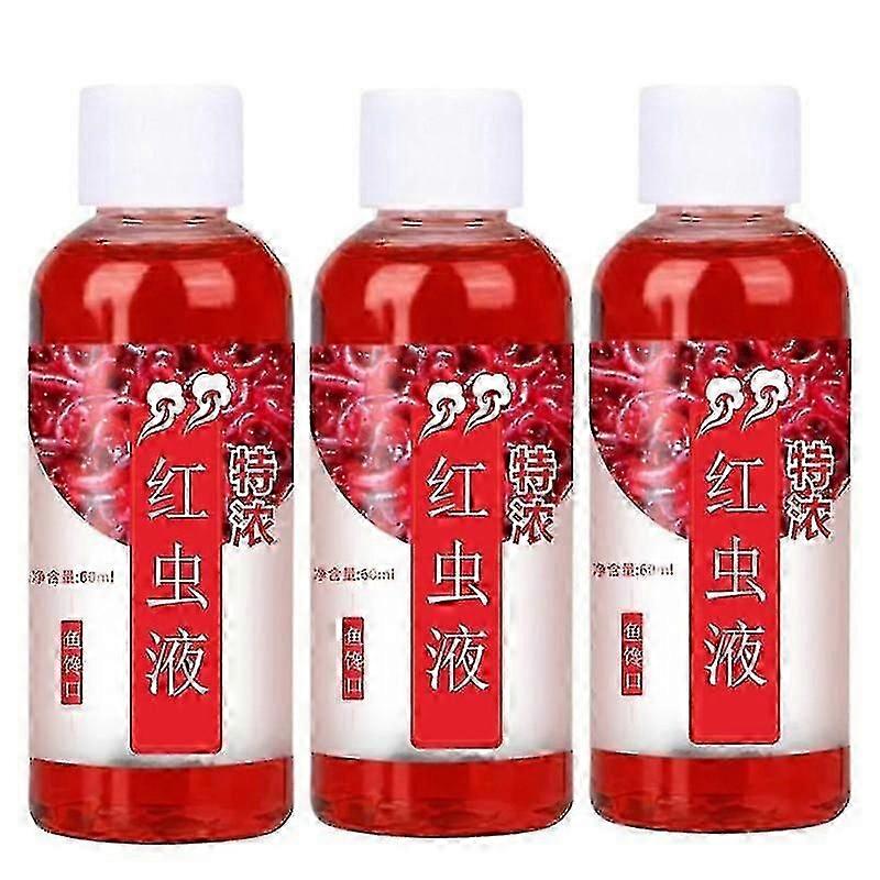 3pcs Strong Fish Attractant Concentrated Liquid Blood Worm Scent Fish Attractant