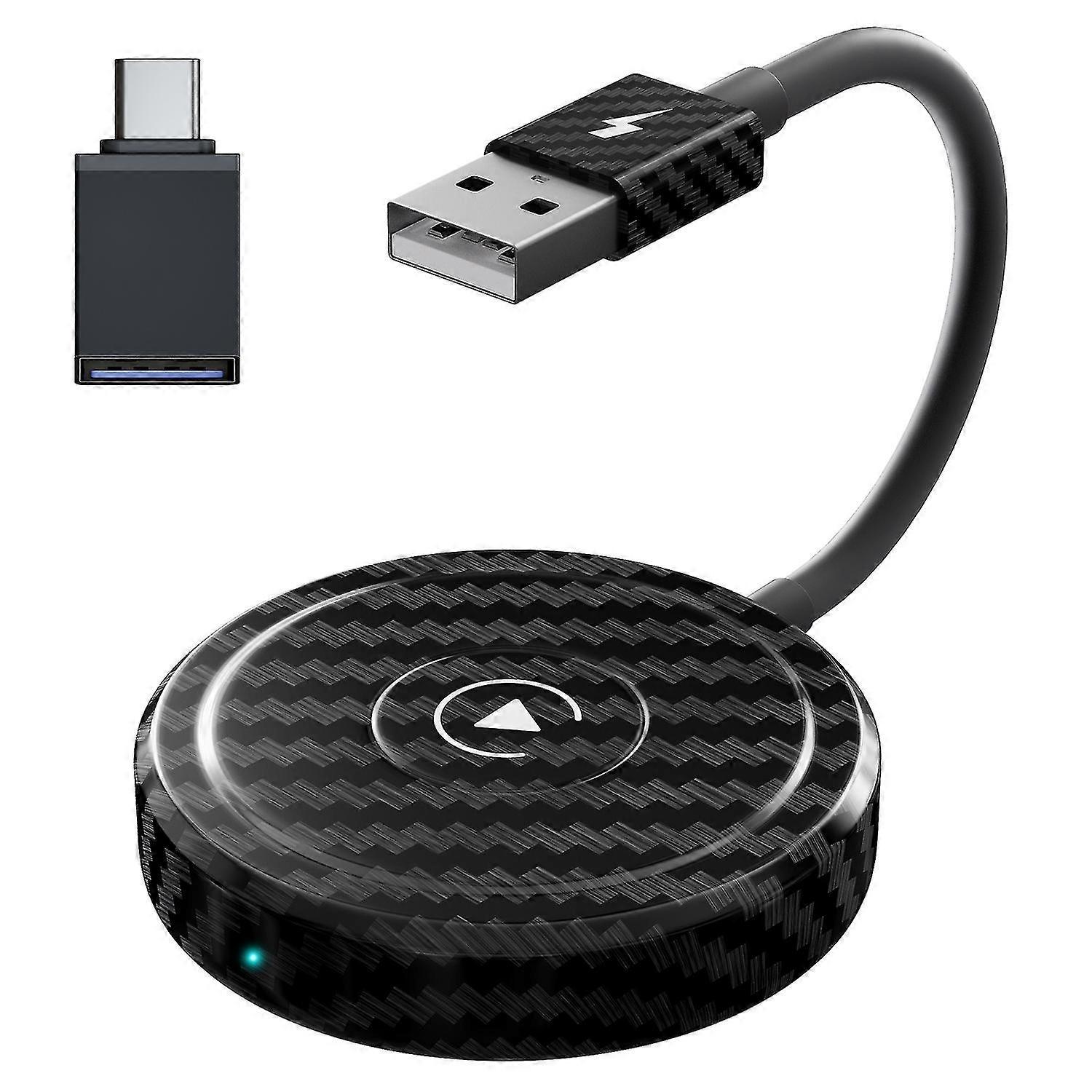 Wireless CarPlay Adapter AI BOX Dongle for Wired to Wireless CarPlay Conversion