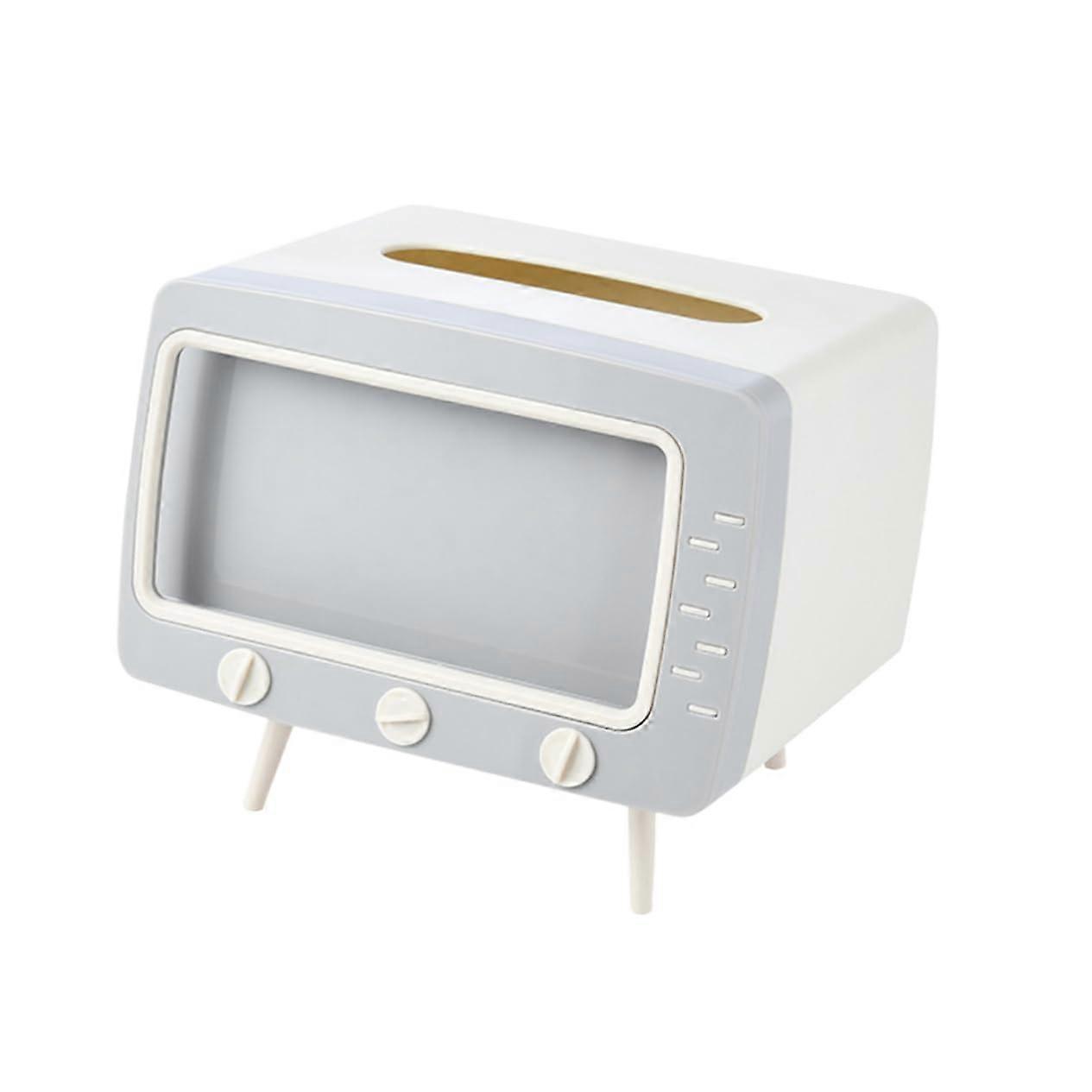 1PC Multifunctional Creative Fabric Storage Box in TV Design, Elegant Tissue Dispenser for Home