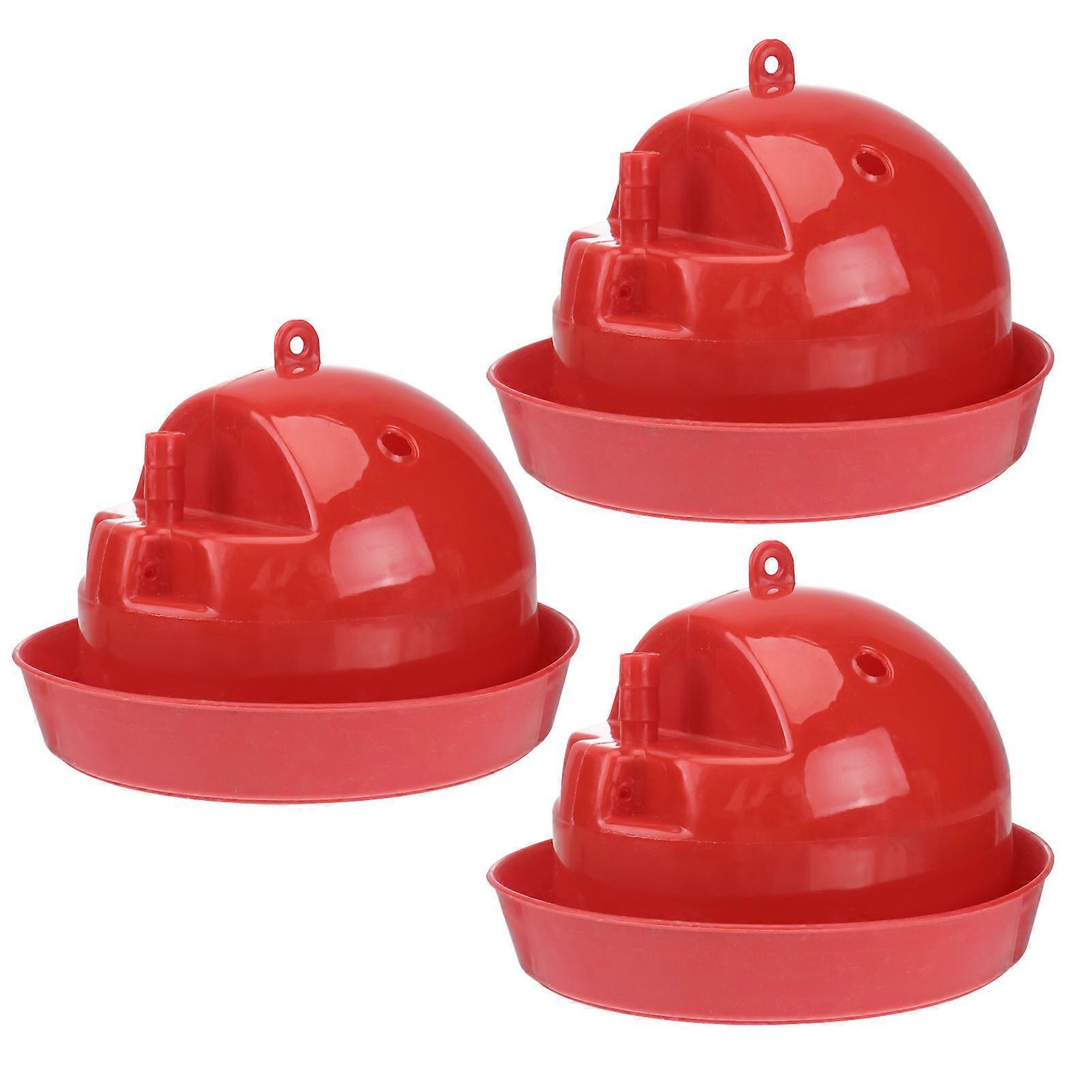 Water Drinker Automatic Poultry Drinking Water Bowl 3Pcs for Chickens