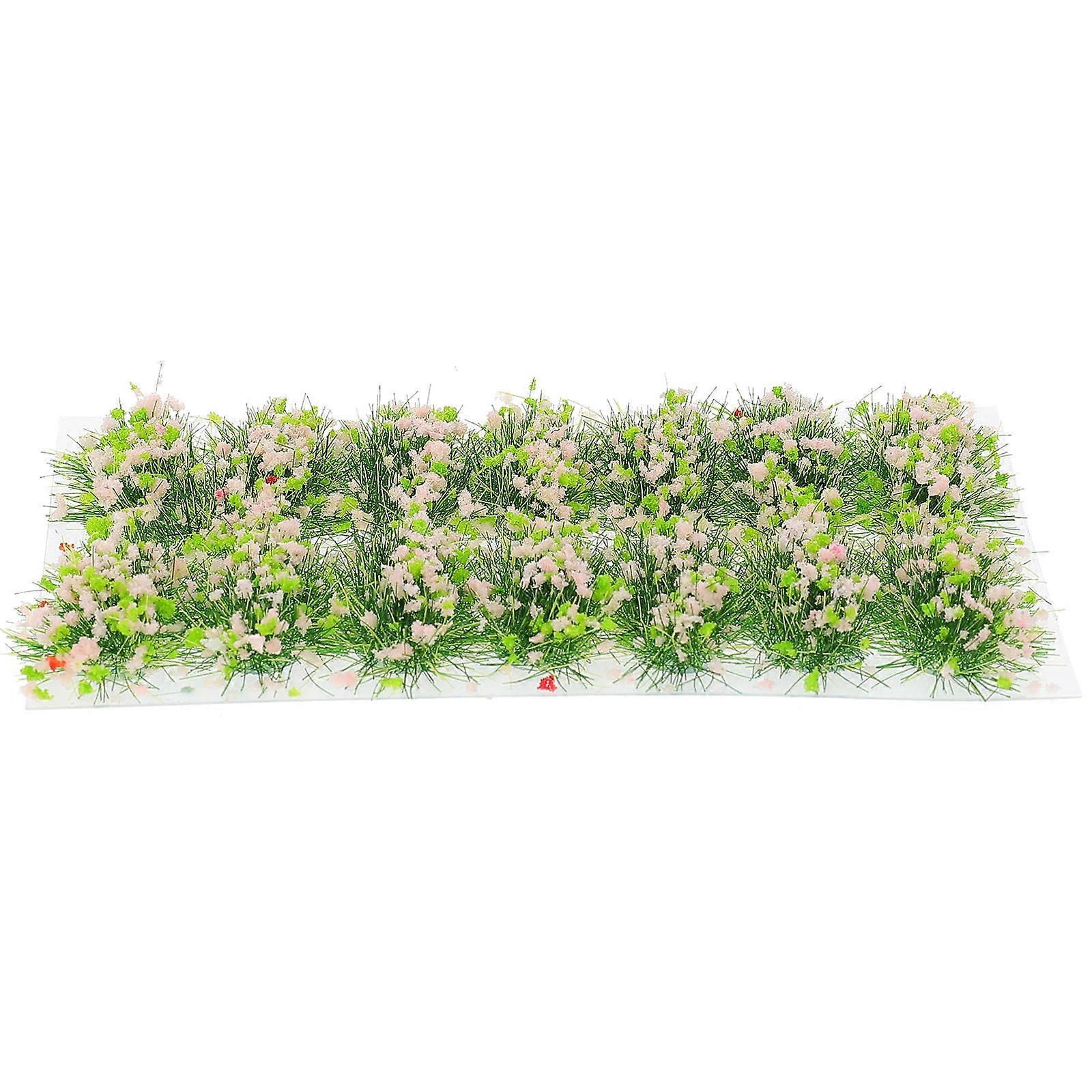 Sand Table Adornment Miniature Flower Cluster Rosa Pink DIY Landscaping 10.5X5.5CM Resin 1 Set
