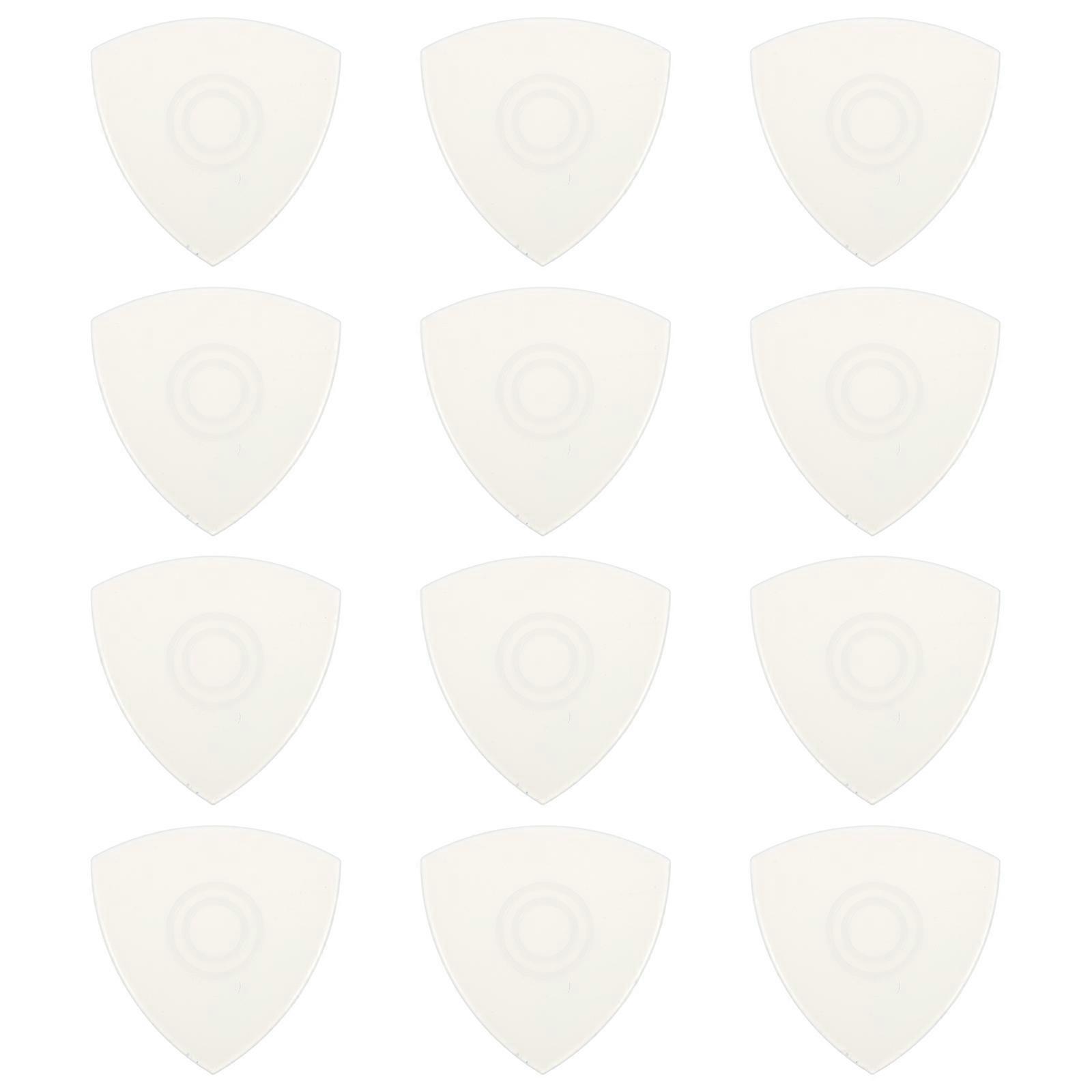 Ivory Nylon Guitar Picks Set for Daily Use 12pcs Improves Playing Sound