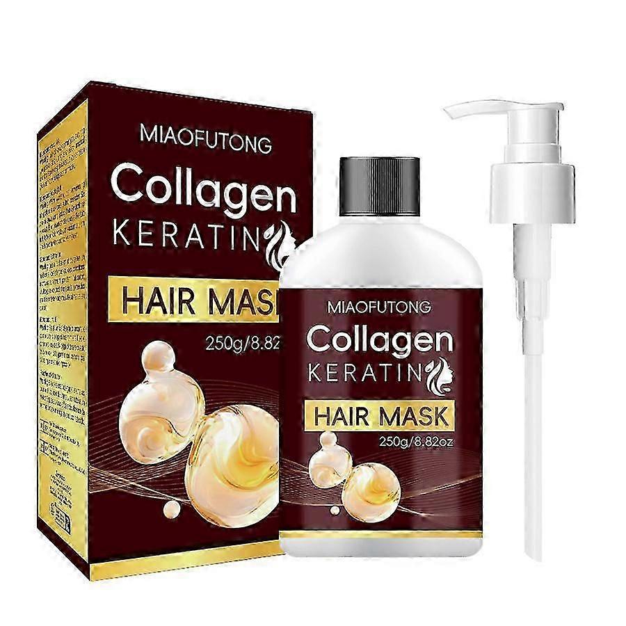 قناع الكولاجين والكيراتين للشعر ، علاج الشعر بالكيراتين ، ترطيب زيت الأفوكادو ، علاج إصلاح الشعر ، بلسم عميق للشعر الجاف التالف ، نهايات الانقسام R