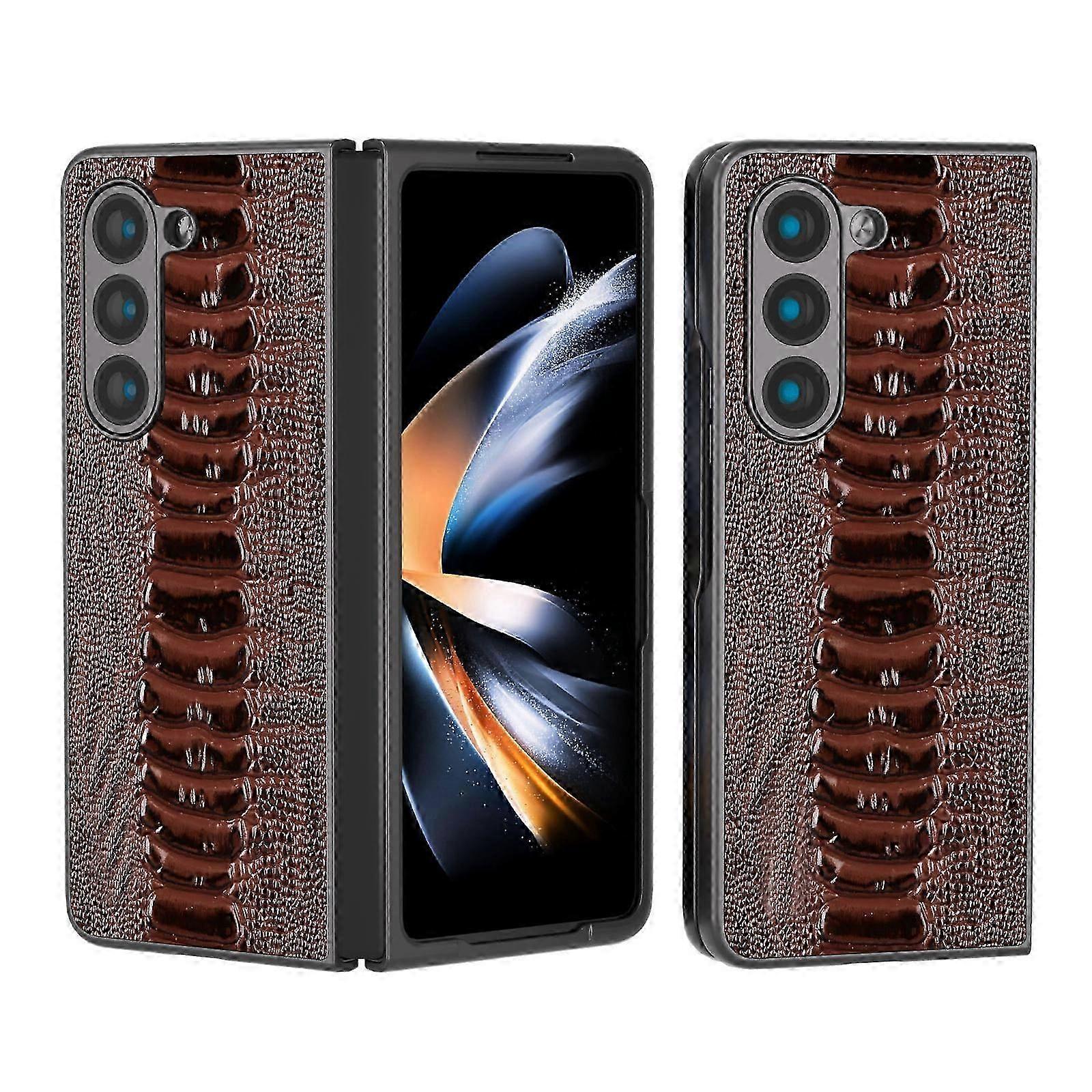 Z Fold 5 5G Case, Crocodile Pattern Durable Lightweight Non-Slip Scratch-Resistant Protective Case Cover for Samsung Galaxy Fold 5