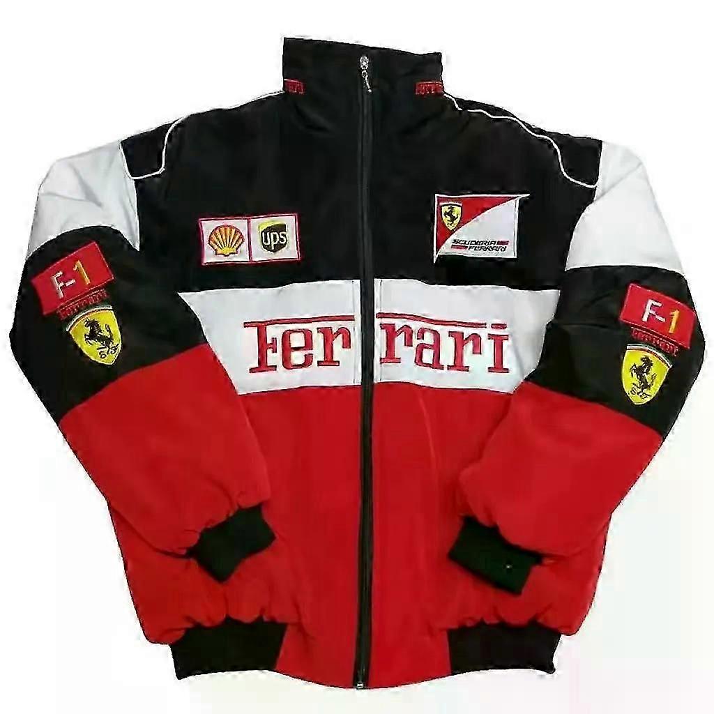 Men Racing Jacket With Red Black Embridery,jacket Suit F1 Team Racing Cool Jacket