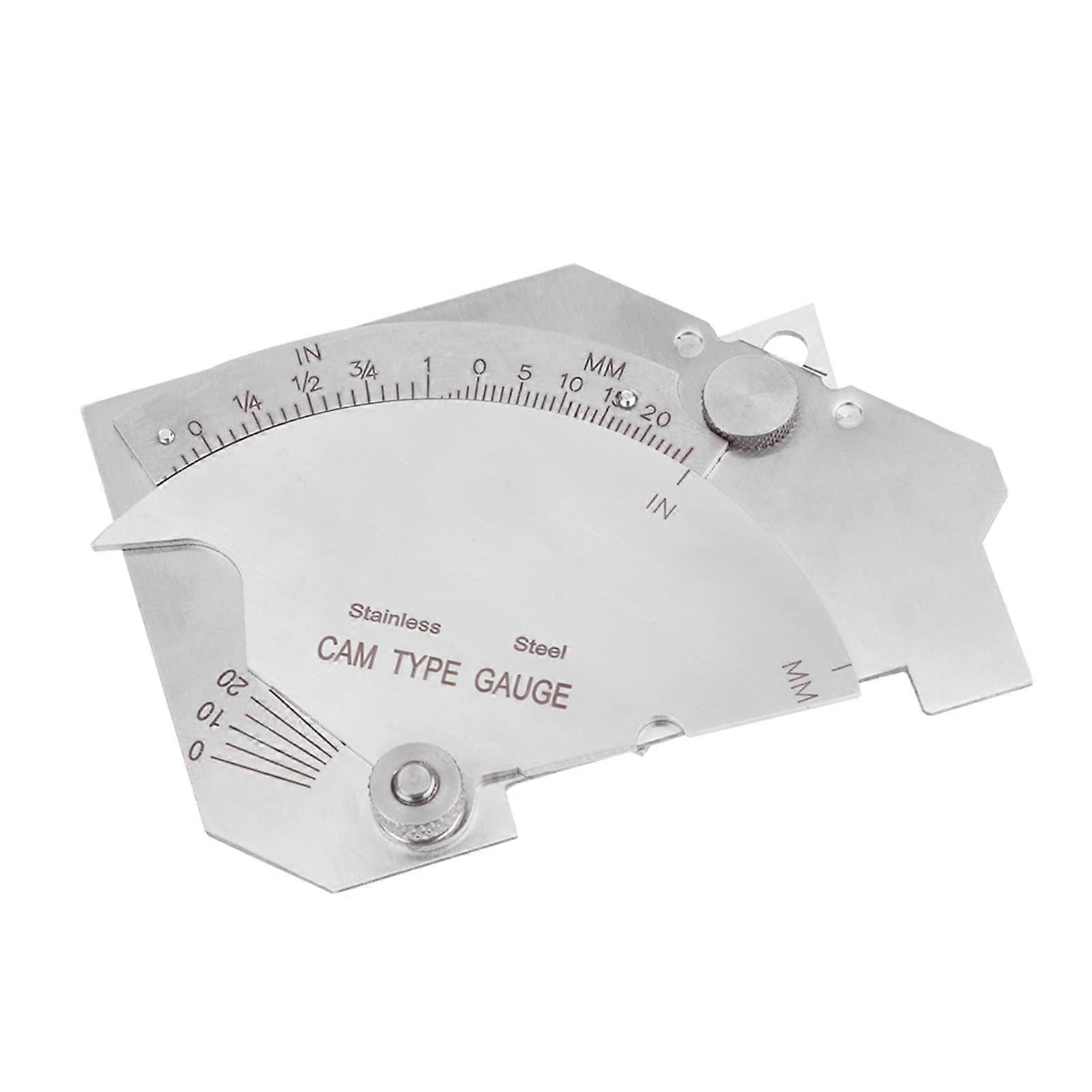 Welding Gauge, MG 8 Bridge Cam Gauge for Inspection of Weld Joints, Measuring Rulers for Undercut Fillets, Throats and Throats