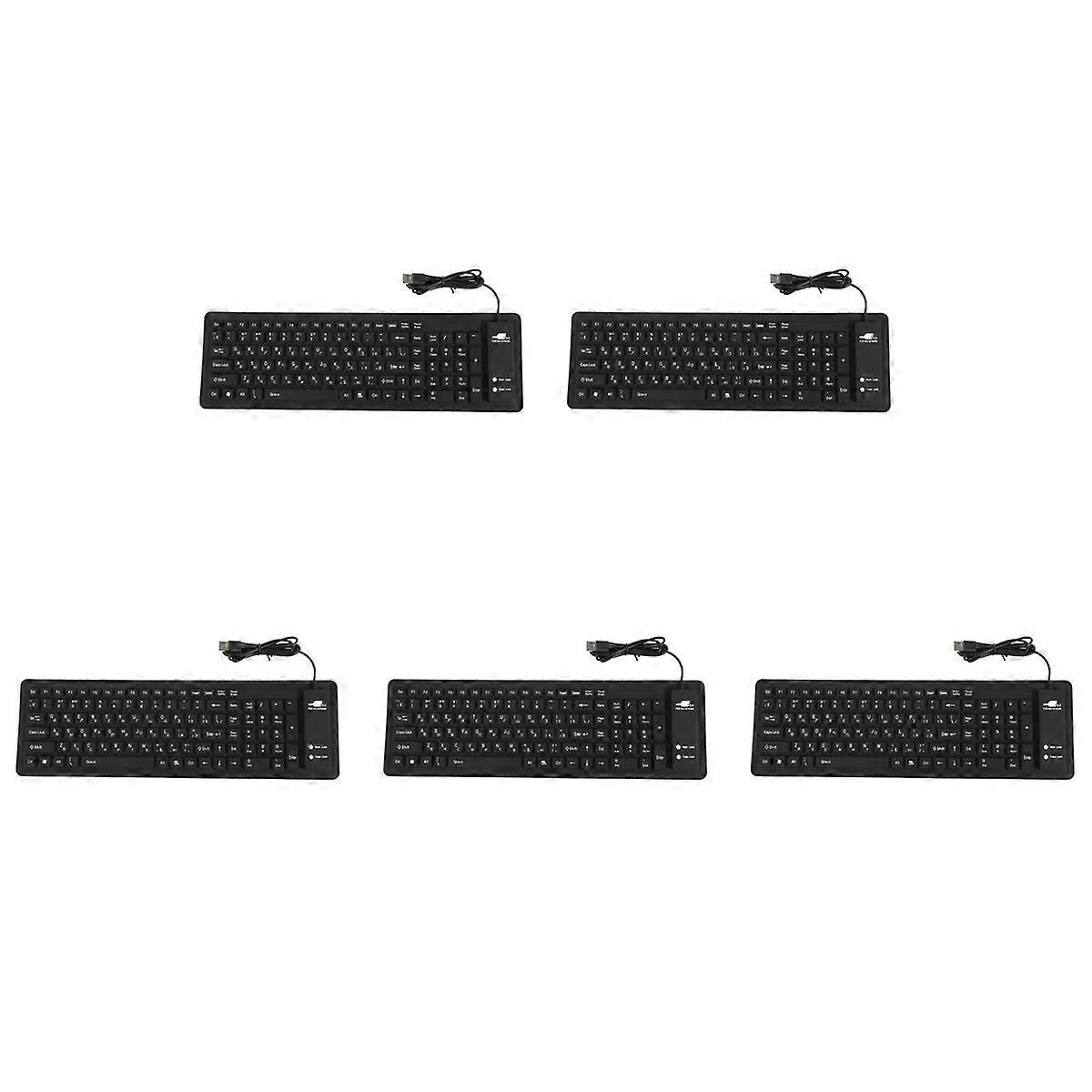 103Keys Silicon Keyboard Russian Layout USB Interface Keyboard