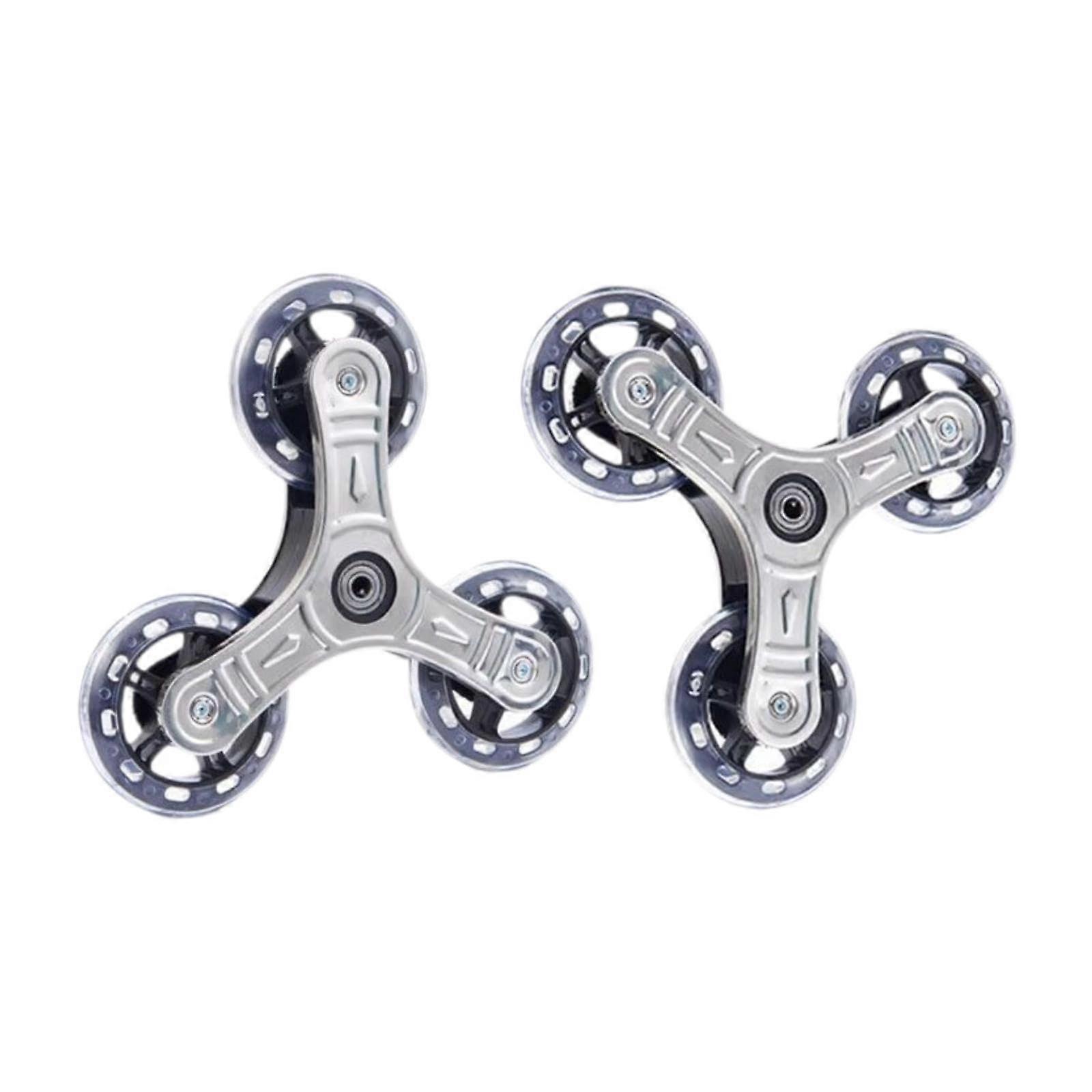 Set of 2 stairs, climbing triangular wheels, performance household appliances, convenient replacement stair climbers.
