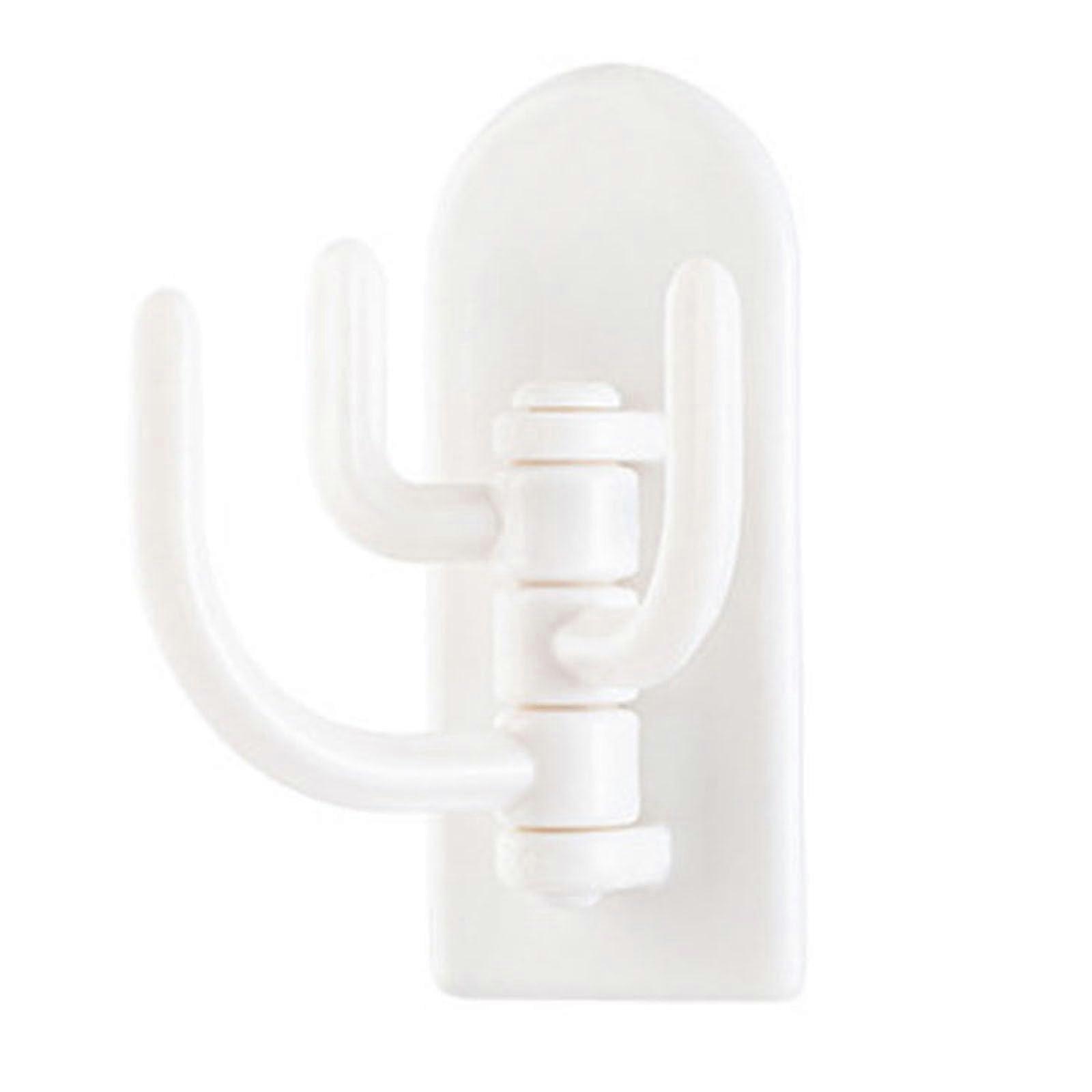Door Hook, Functional Plastic Hanging Organizer for Kitchen and Bathroom Cabinets, Space-Saving, White, One Size