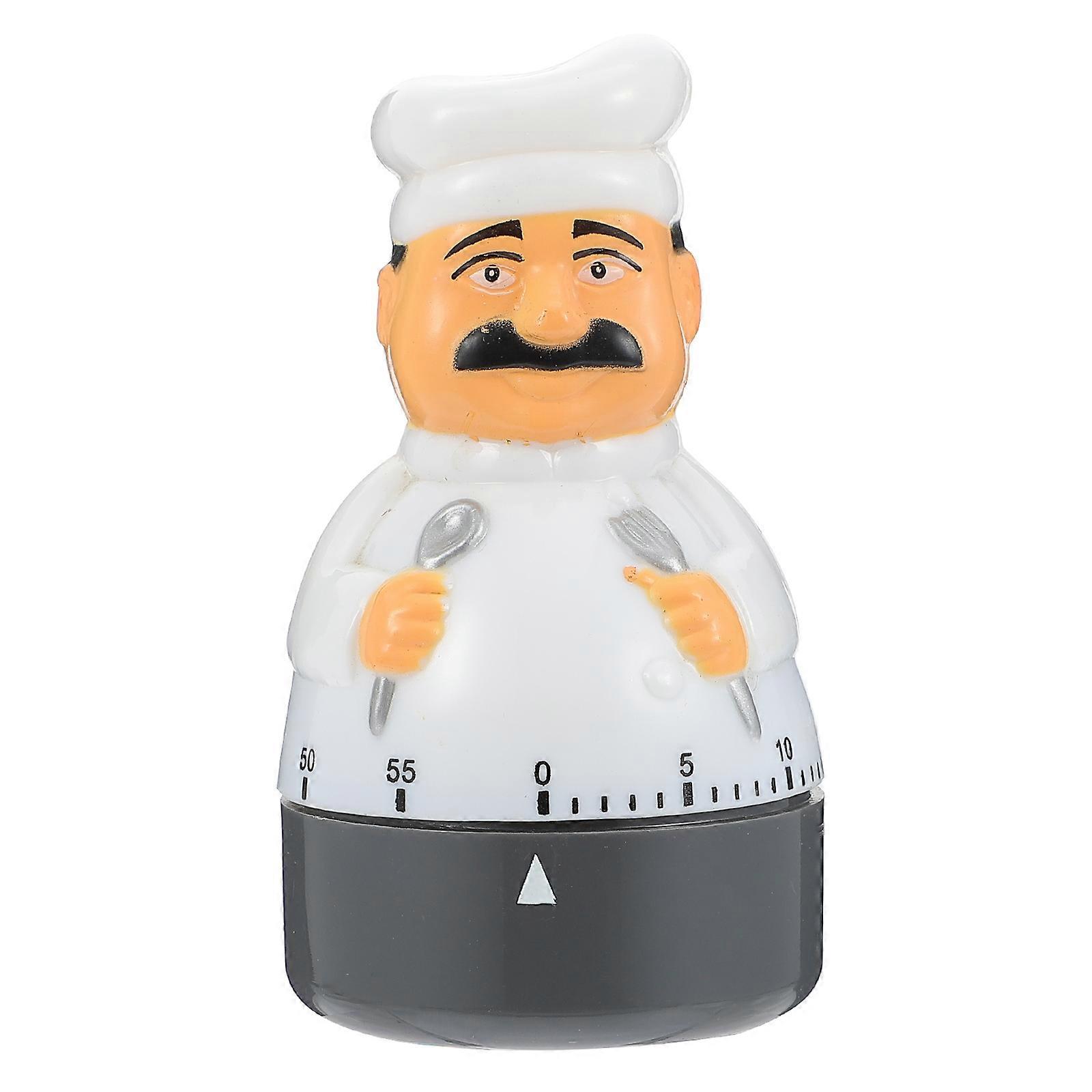 Cooking Timer White Mechanical Timer with Drop-Resistant ABS Body for Home Use