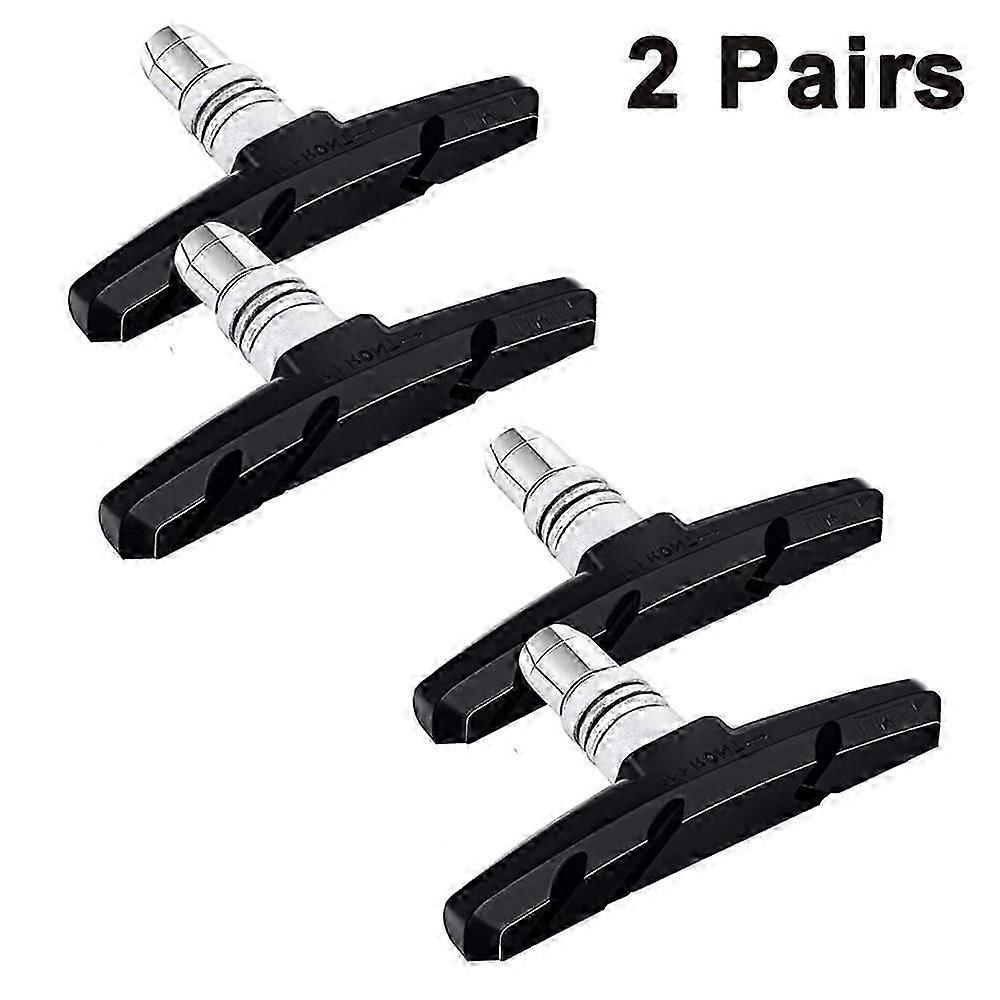 Bicycle Brake Pads, 70Mm Length For Optimal Braking, Broad Compatibility With Most Bikes, Quick And Safe Stopping Without Squeaking Or Slipping,