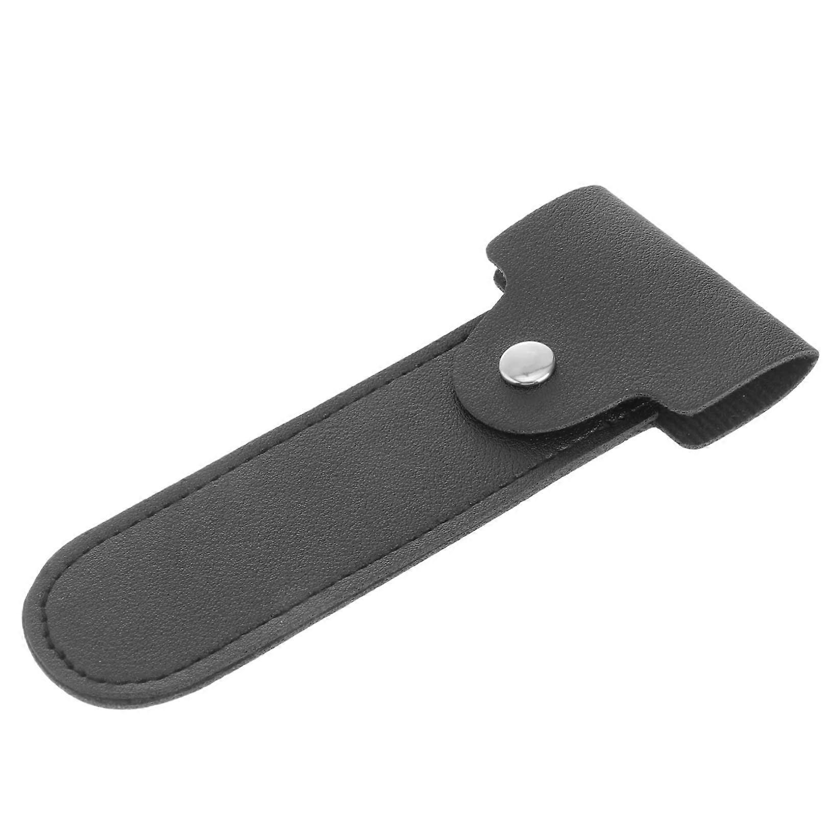 Leather Razor Case Waterproof  Travel Storage Pouch for Manual Razors, Protective and ScratchResistant for Bathroom and OntheGo Use