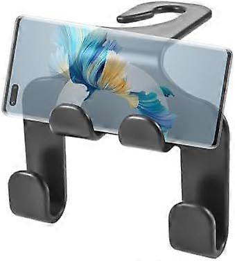 EFFORTLESS ORGANIZATION Car back seat headrest hooks car seat hooks for headrest with 4 hooks, and heavy, each up to 5kg for optimal utilization of ve