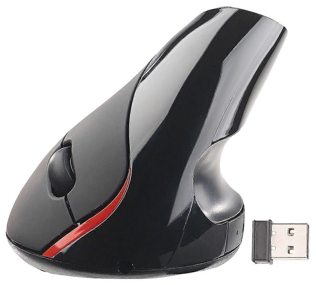 Vertical Mouse USB Optical Wireless Ergonomic 1600 DPI Rechargeable