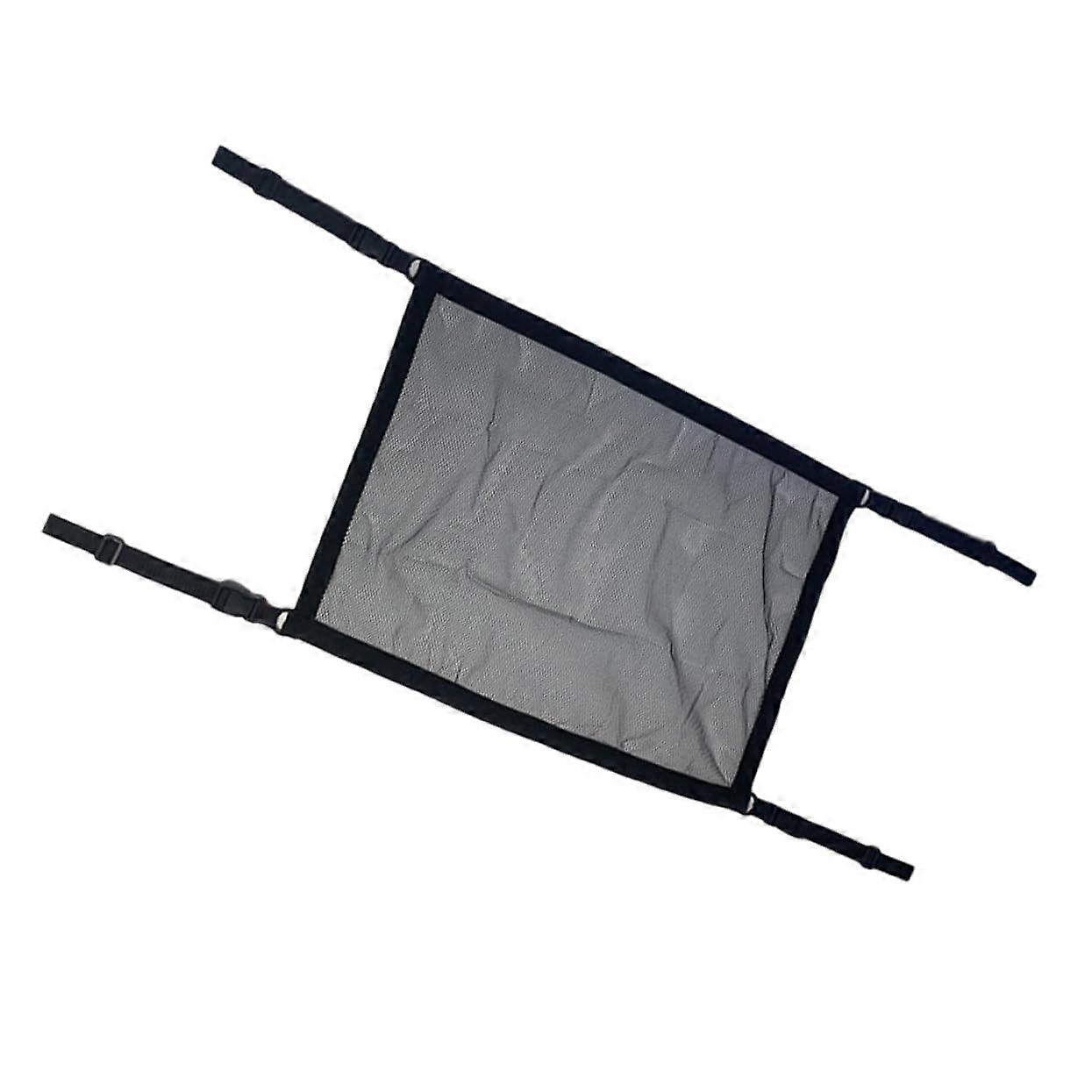 Universal Car Ceiling Cargo Net Organizer with Large Compartments, Easy Installation for Travel, Double Zipper Design