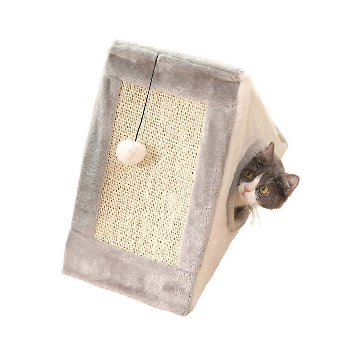 Creative Cat Scratching Board Large Claw Grinding Board for Cats Multifunctional Cat Nest for Indoor Use White Quality