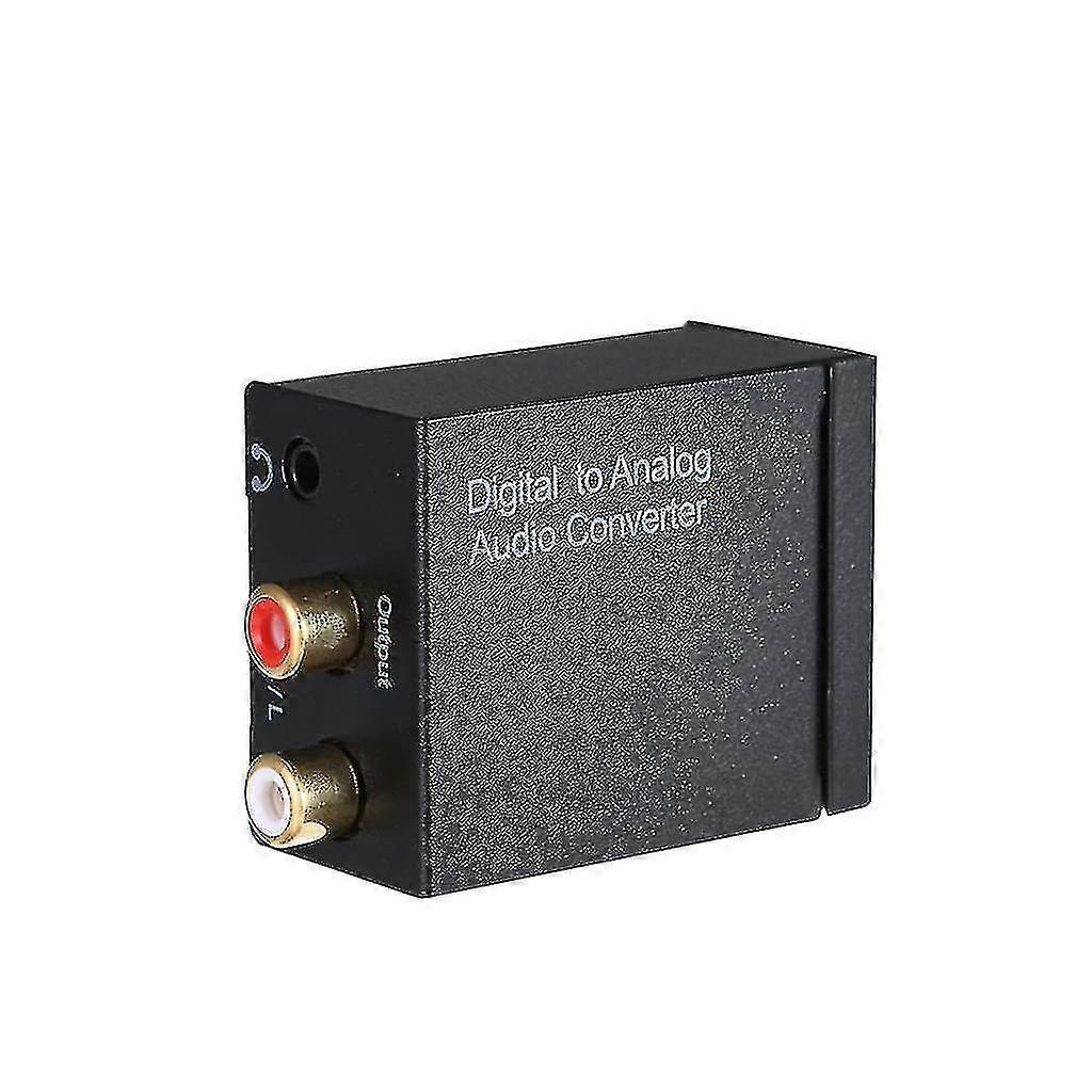 Digital to Analog Audio Converter for Coaxial & Toslink Signals - Audio Switch for R/L Output with High-Quality Sound