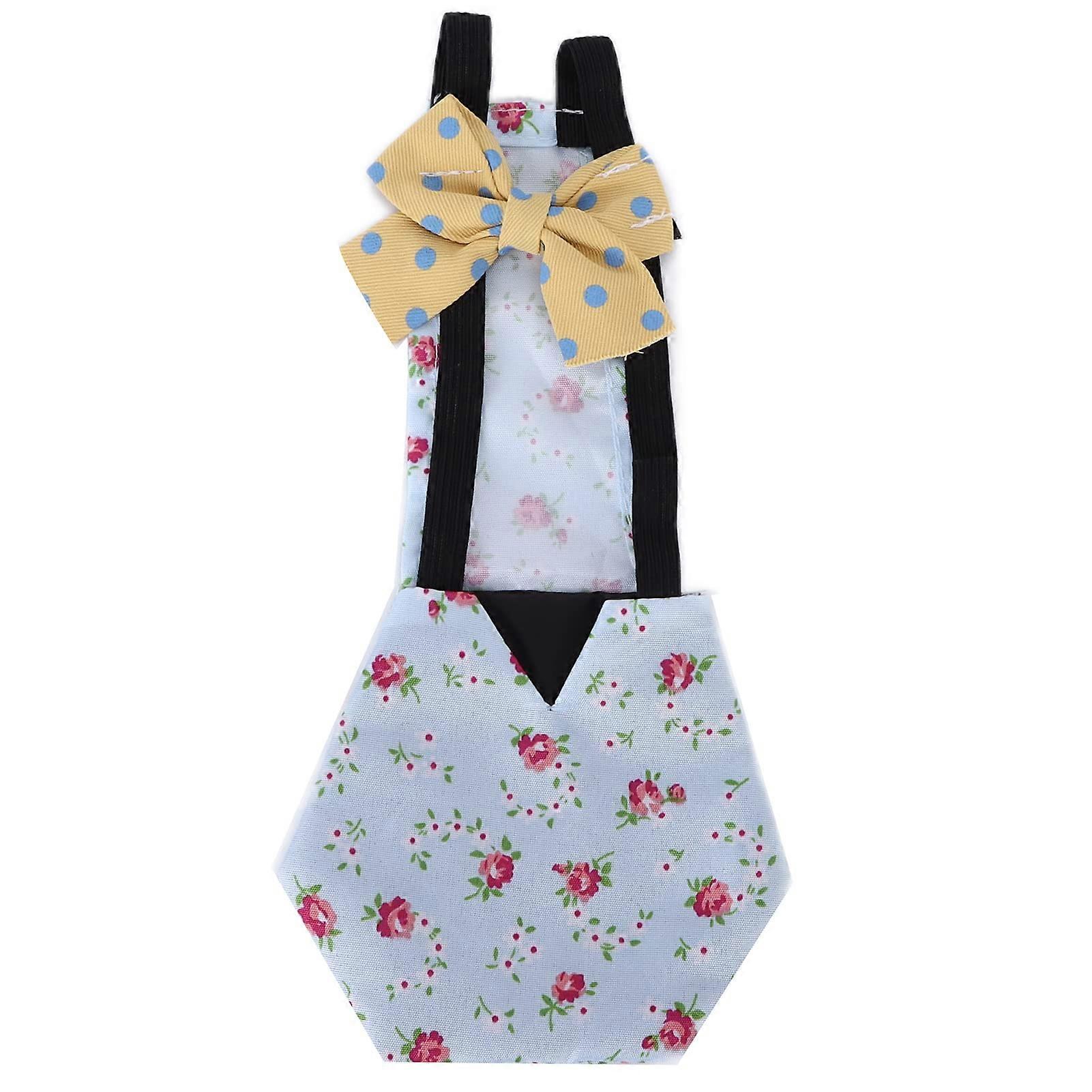 Chicken Nappies, Pet Nappies, Duck Nappies for Pet Ducks, Breathable Goose Cloth Nappy with Bow, Reusable Pet Nappy, Poultry Cloth for Geese L BLUE
