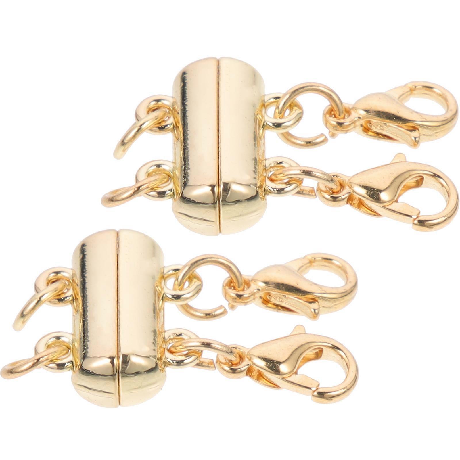 Magnetic Necklace Clasps Durable Layering Jewelry Making Chic Separator Connectors for DIY Craft Projects