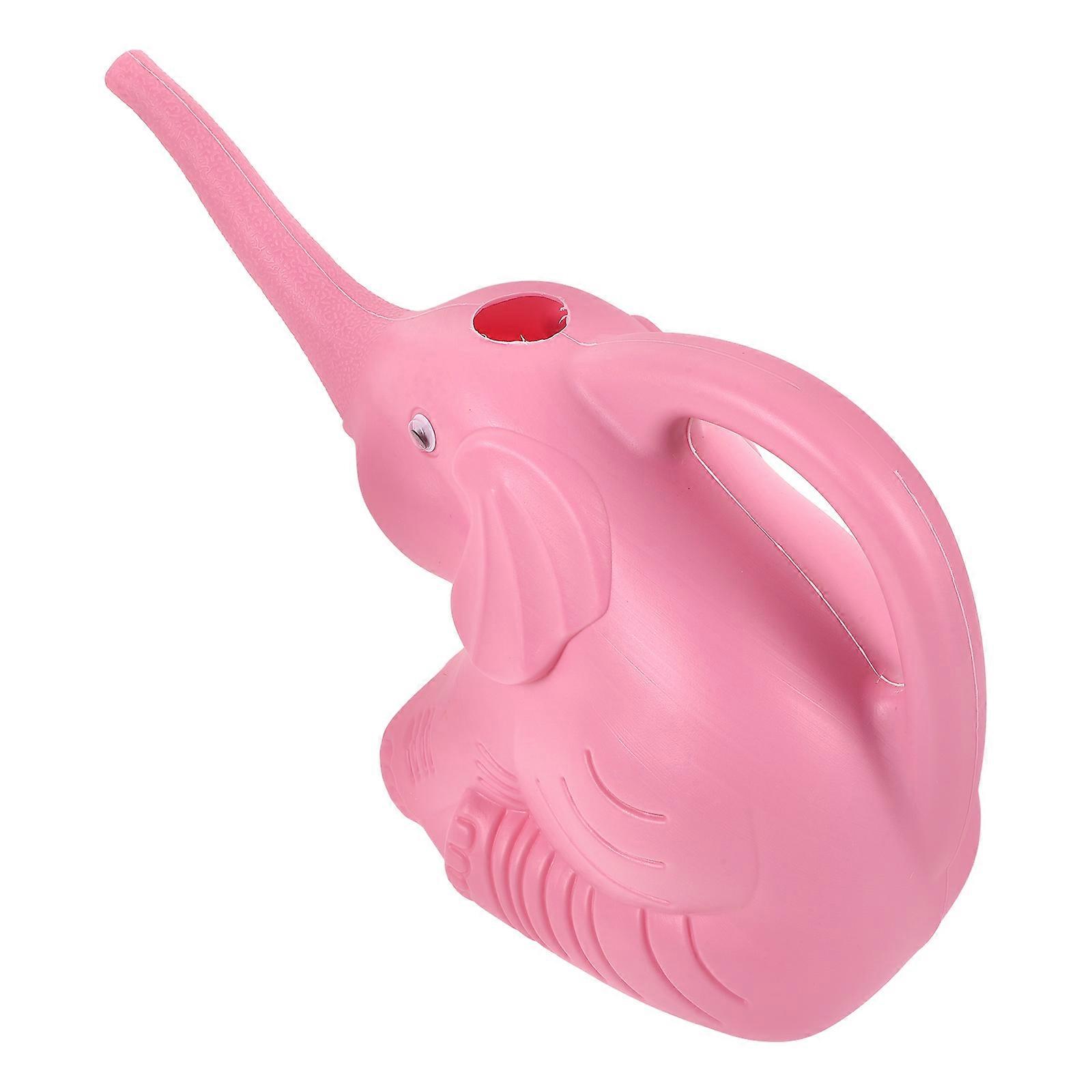 Lovely Elephant Shaped Watering Can for Storage Use 2Pcs Pink Watering Kettle